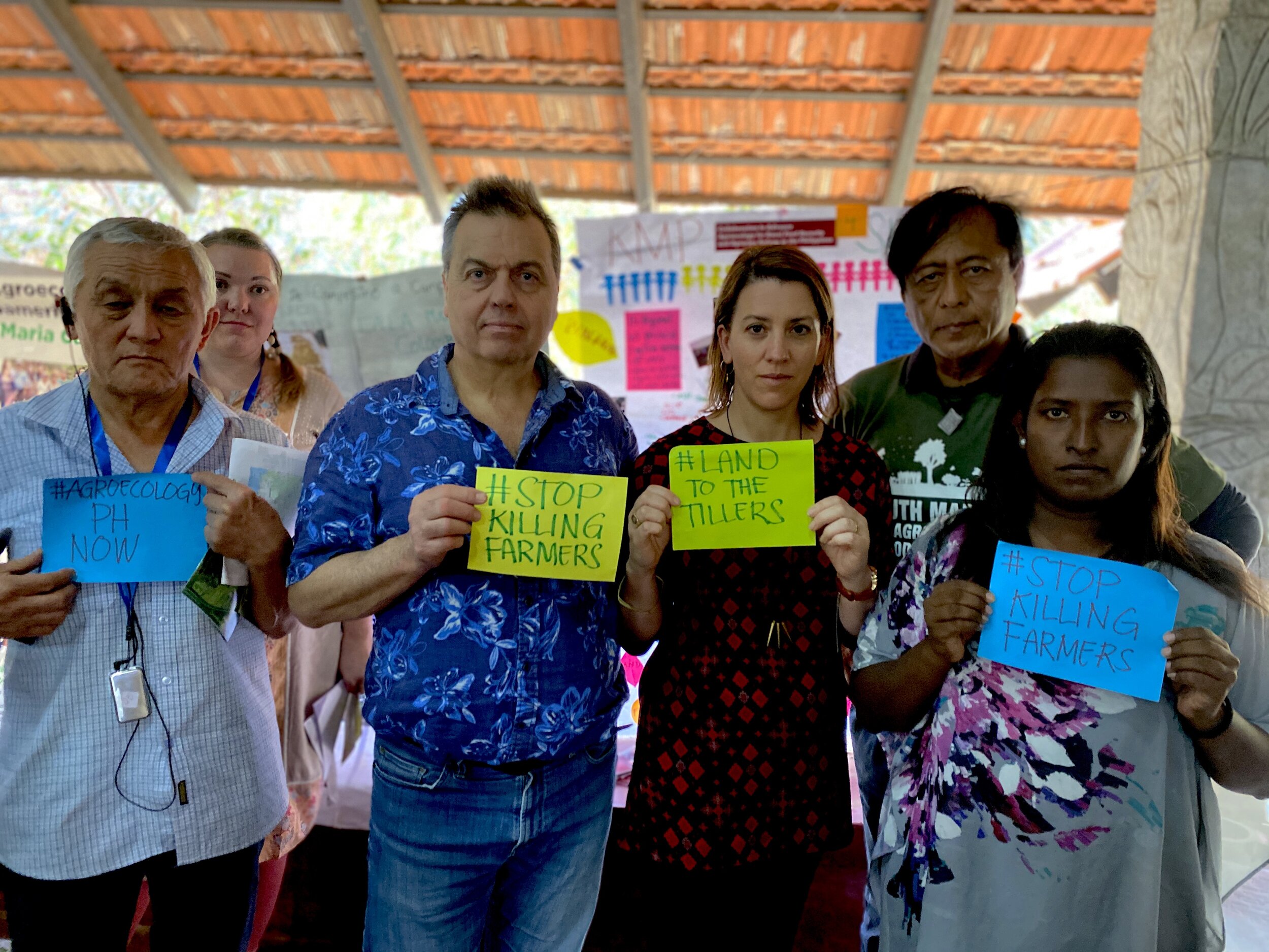 One of the key impact areas of agroecology is restoring dignity to smallholders, and reducing the inequity wrought by the industrial-agricultural complex. #StopKillingFarmers: Landless peasant advocates, Kathryn Manga of Kilusang Magbubukid ng Pilip