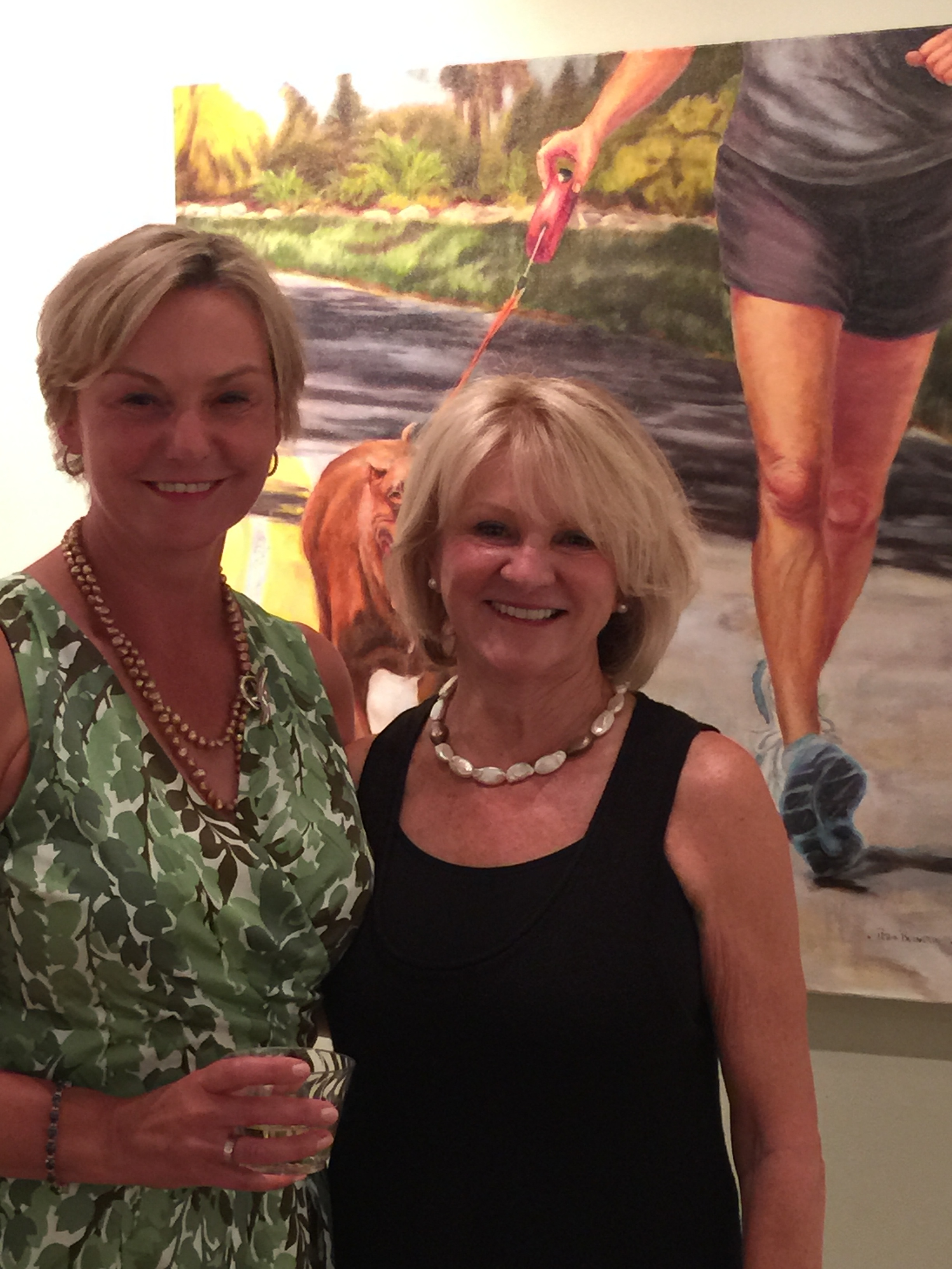 2015 Opening of my Solo Exhibit with my model Linda Mills