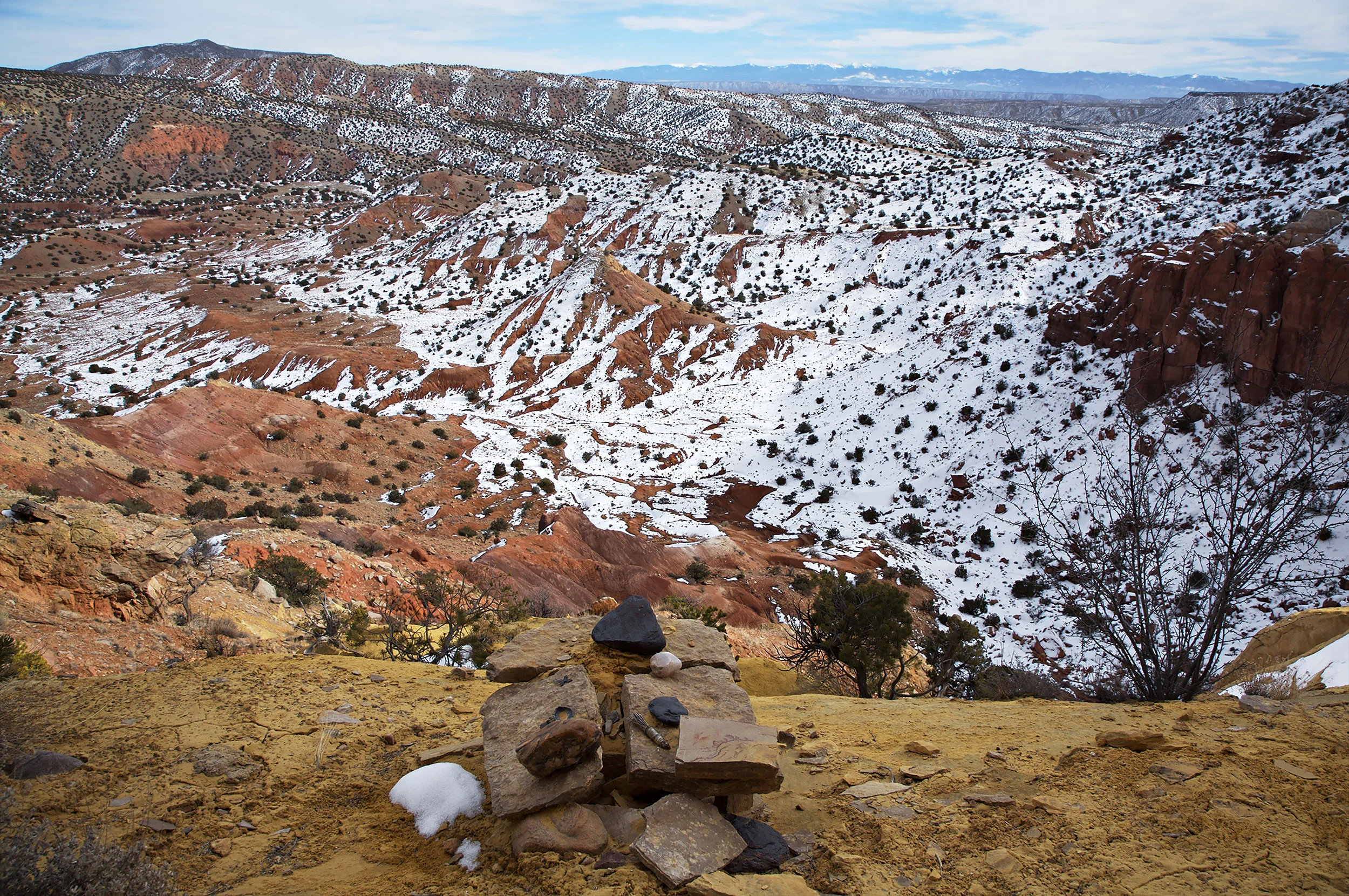 Red, Yellow and White Mt, near Abiquiu, NM