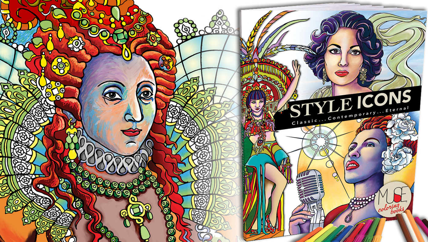 STYLE ICONS brings you starlets, trend-setters, and heroines real and imagined. The famous: Liz Taylor to Gloria Swanson, The Regal: Queen Elizabeth I to Princess Di. Unique talents: Frida Kahlo to Billie Holiday. The Trailblazers: Amelia Earhart to…