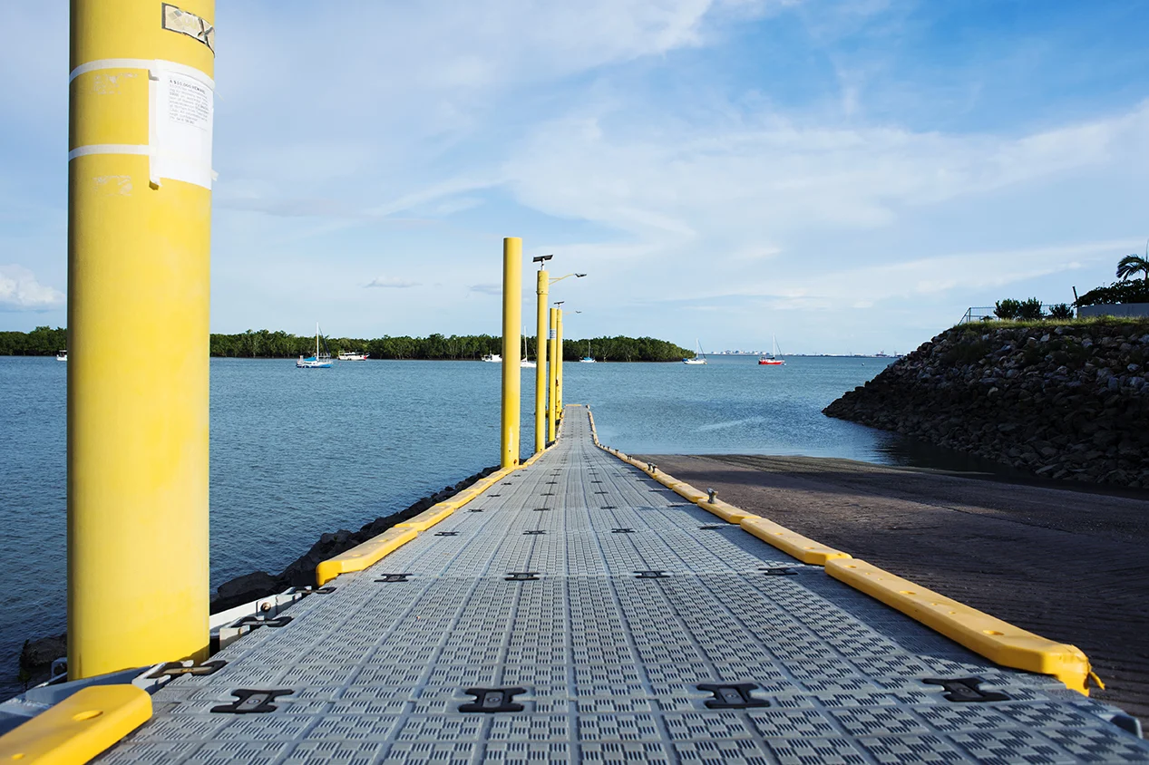 View Dinah Beach Boat Ramp Pontoon Repairs project here .