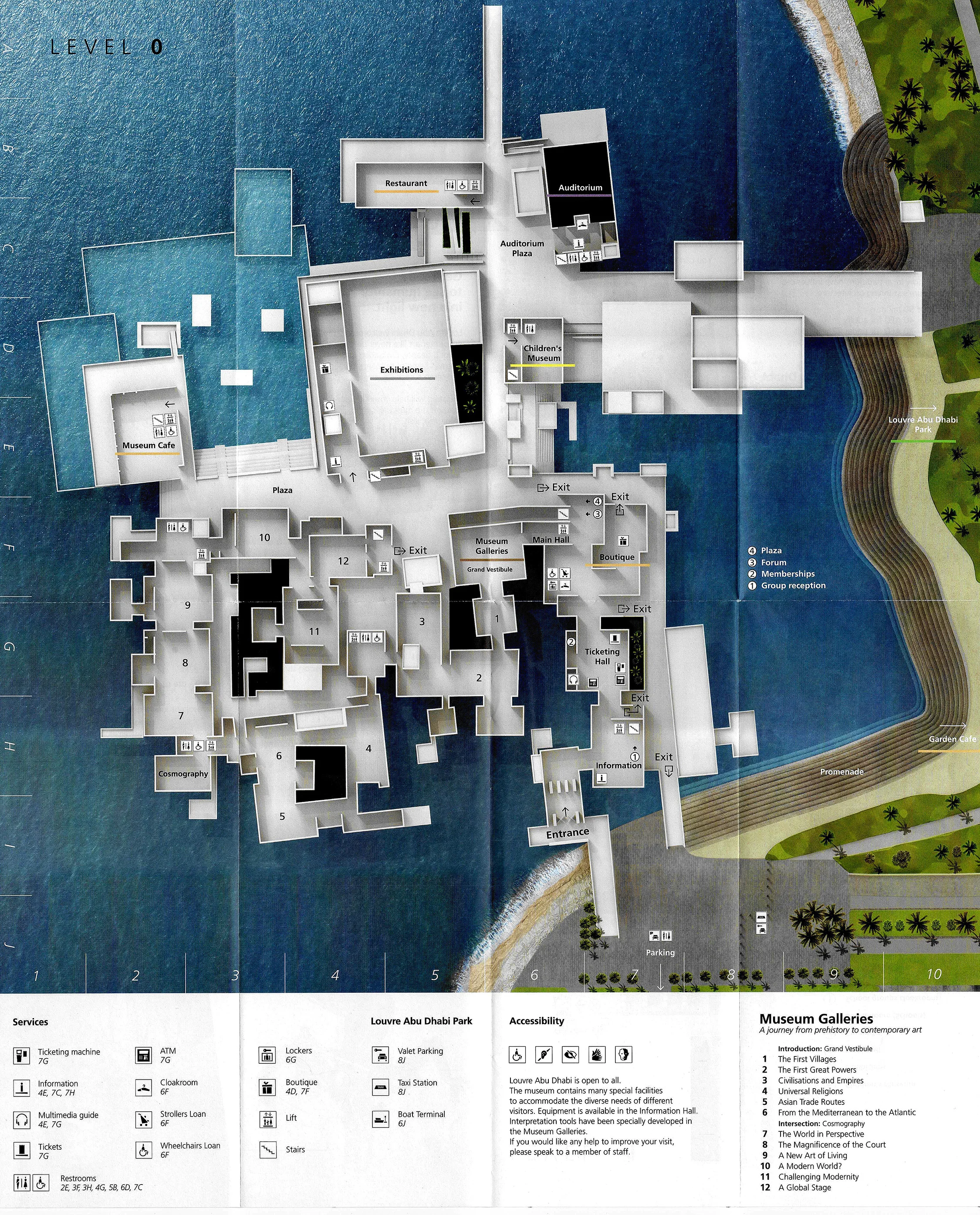 Louvre Ground Floor Map