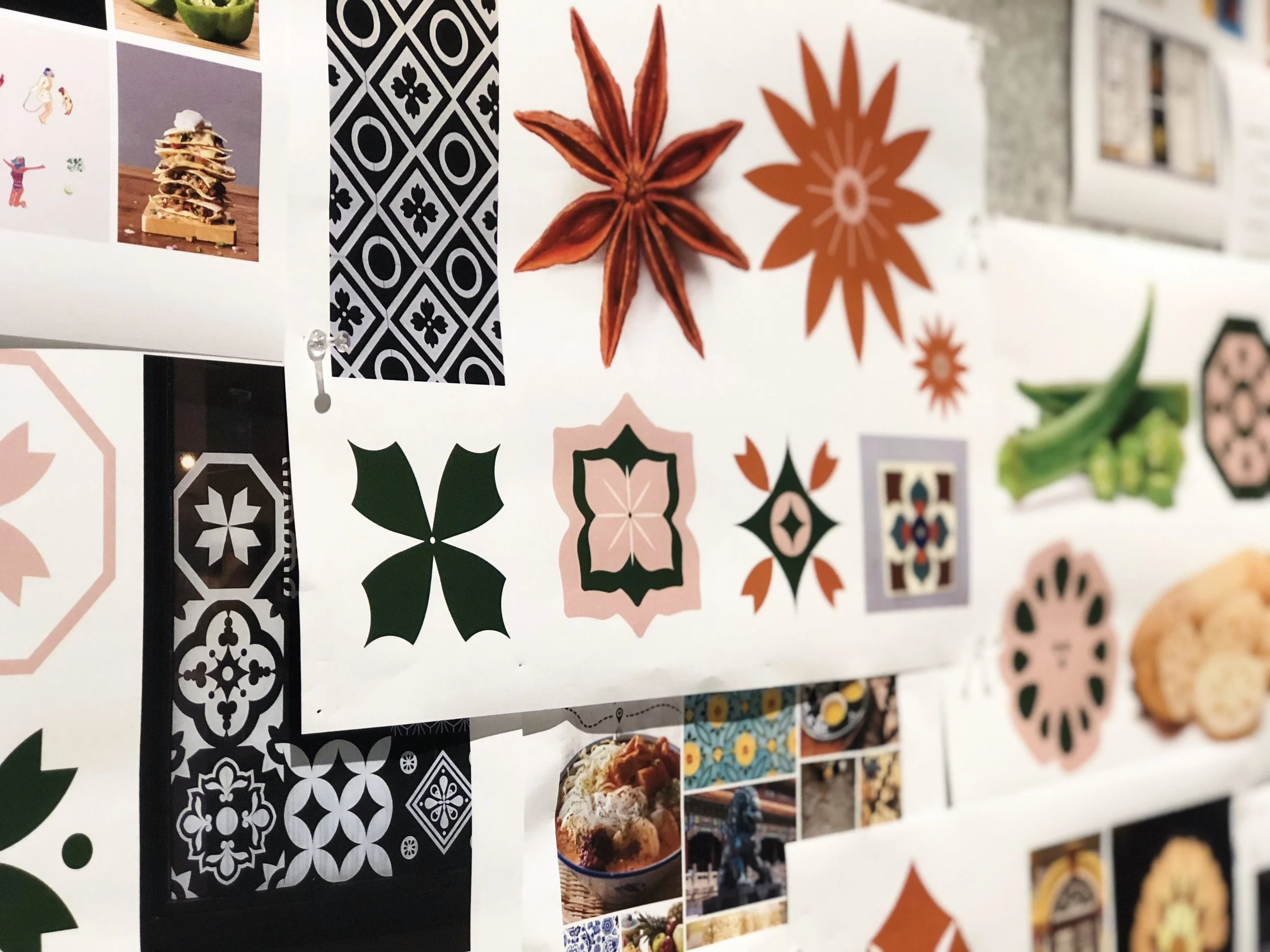  The identity system flourishes with ornate icons, each individually hand-drawn to come together and tell a bigger story. We kept to muted, earthy tones to contrast the medley of colour in each bowl. 