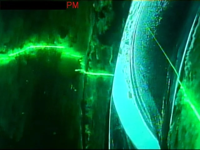 Savante's SLV-50 subsea laser profiler inspecting conductor damage during platform inspection