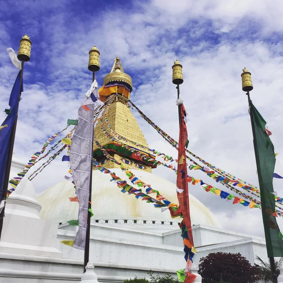 The auspicious Boudha Stupa on the Dalai Lama's Birthday July 2017