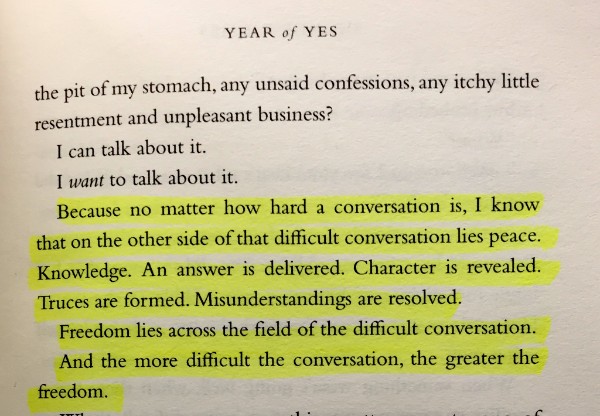 (Some of my highlights from 'Year of Yes' by Shonda Rhimes)