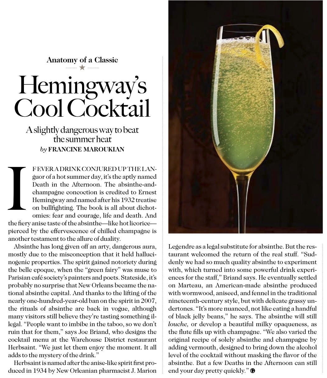 Garden & Gun Magazine: Cocktail