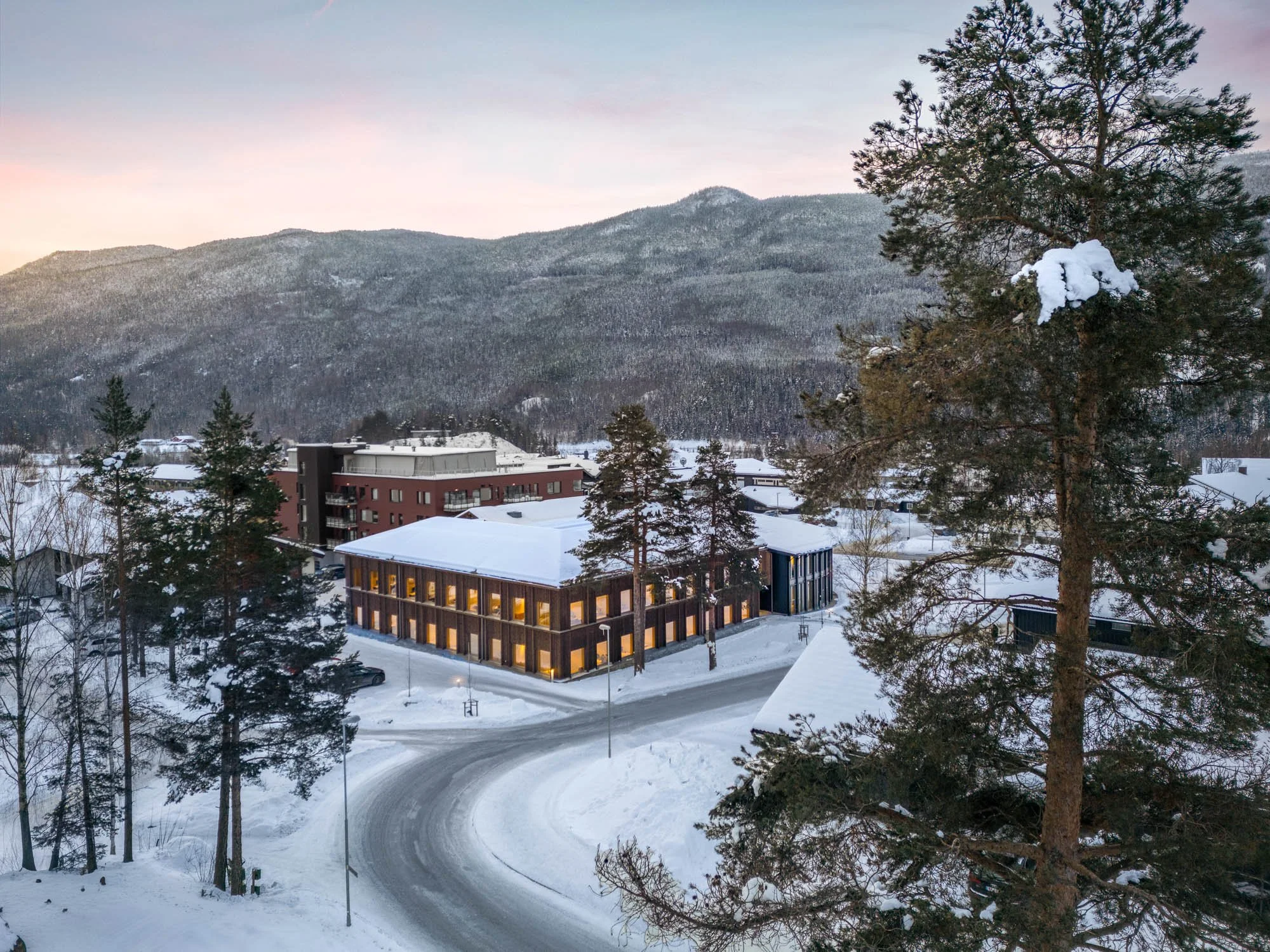 Sparebank1 Gol, fotografert for Nordic Office of Architecture.