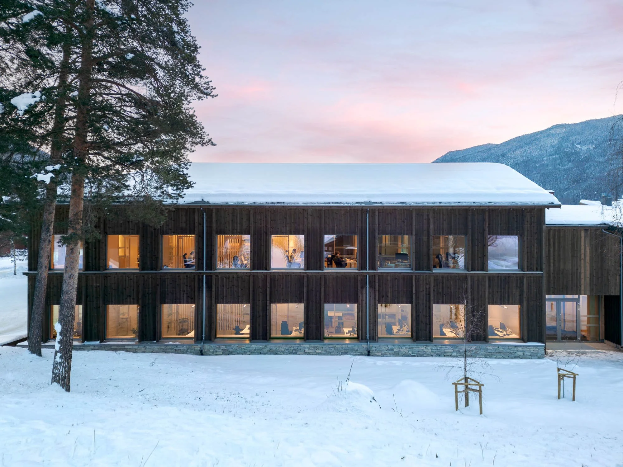 Sparebank1 Gol, fotografert for Nordic Office of Architecture.