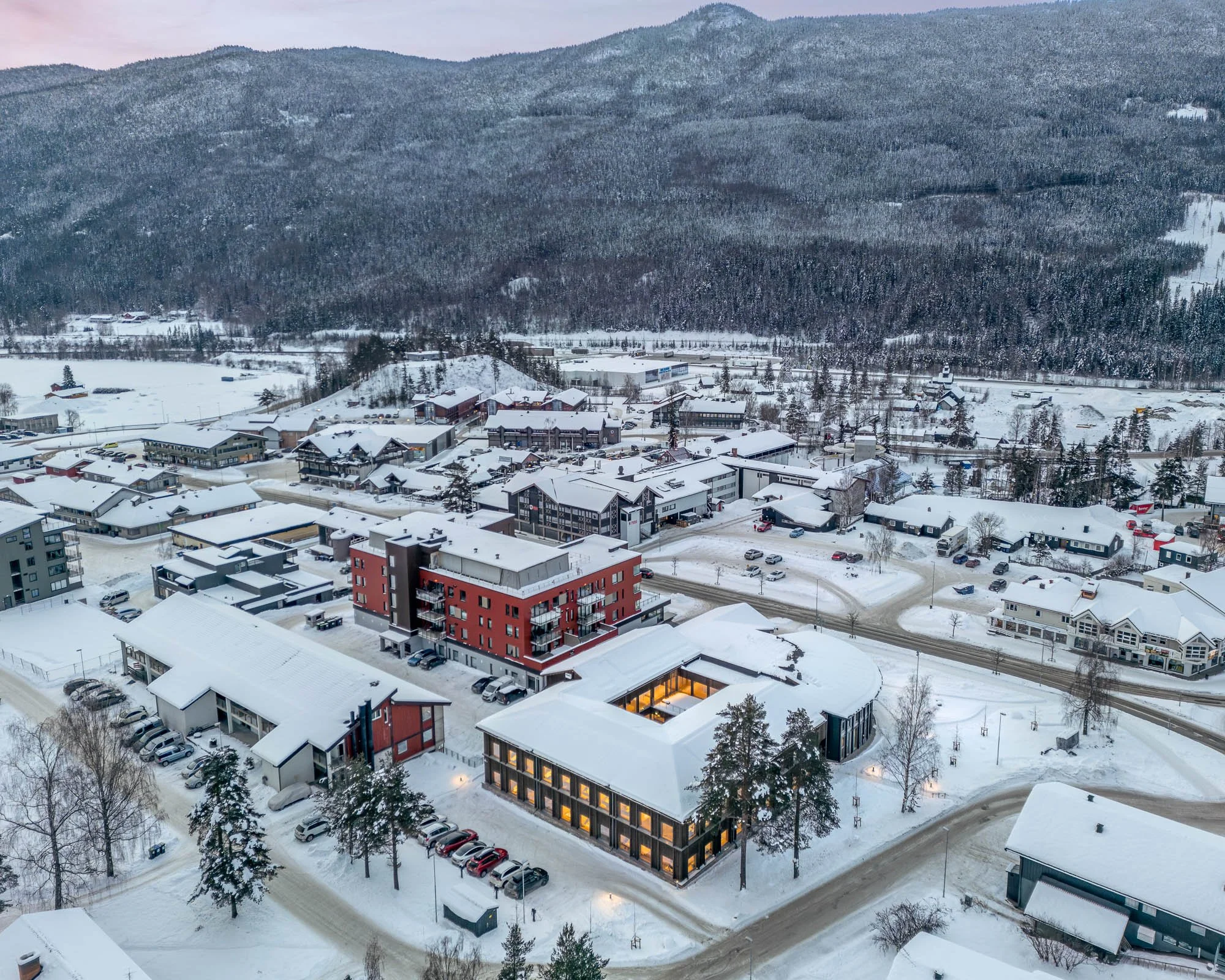 Sparebank1 Gol, fotografert for Nordic Office of Architecture.