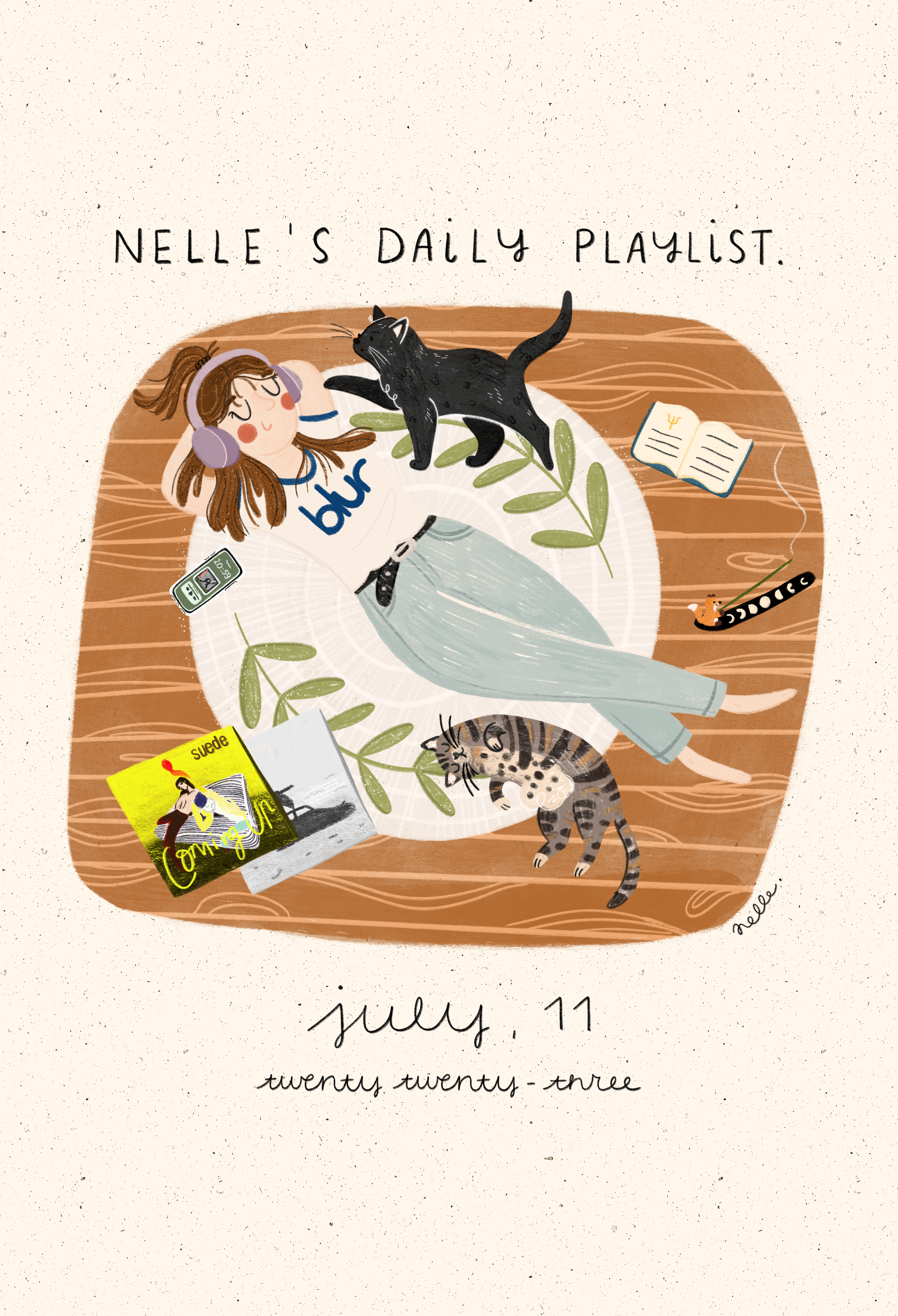Nelle's daily playlist.
