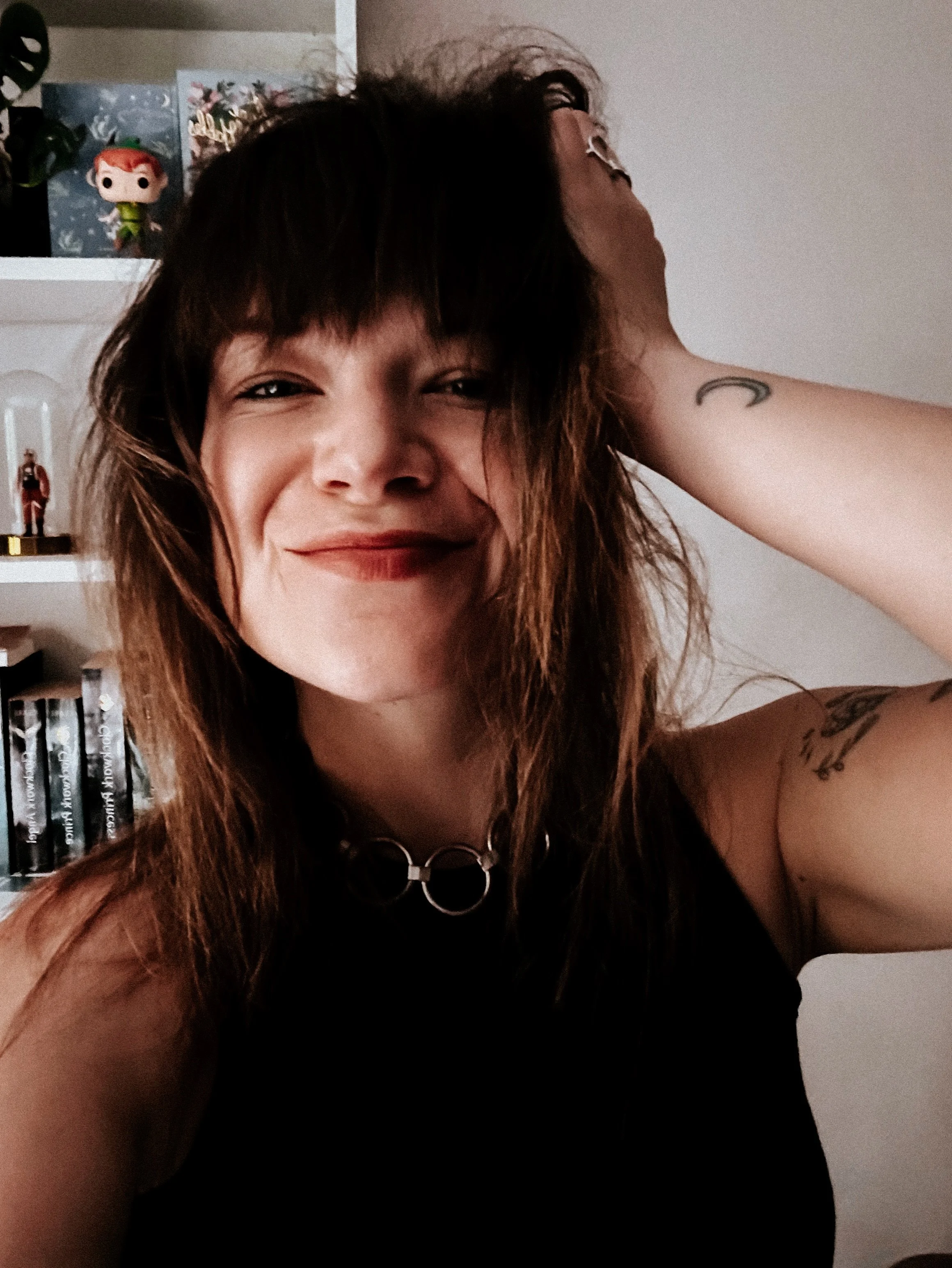 Afscheidsselfie der lange, messy haar. 👋 💇🏻&zwj;♀️