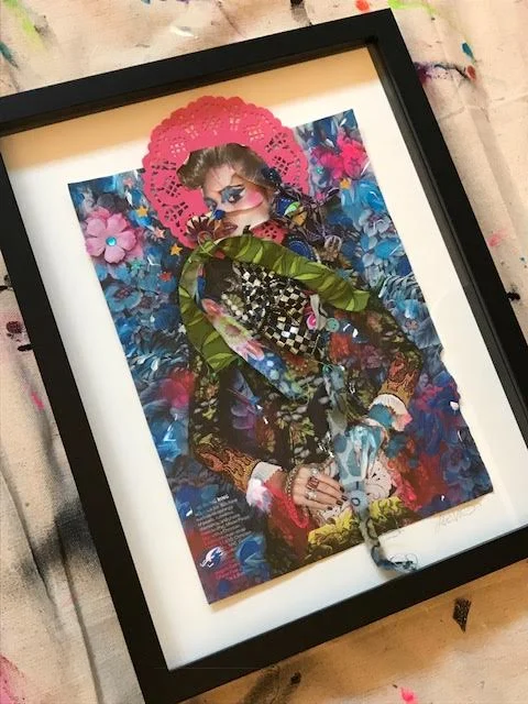 The Jean Genie, shadow box frame