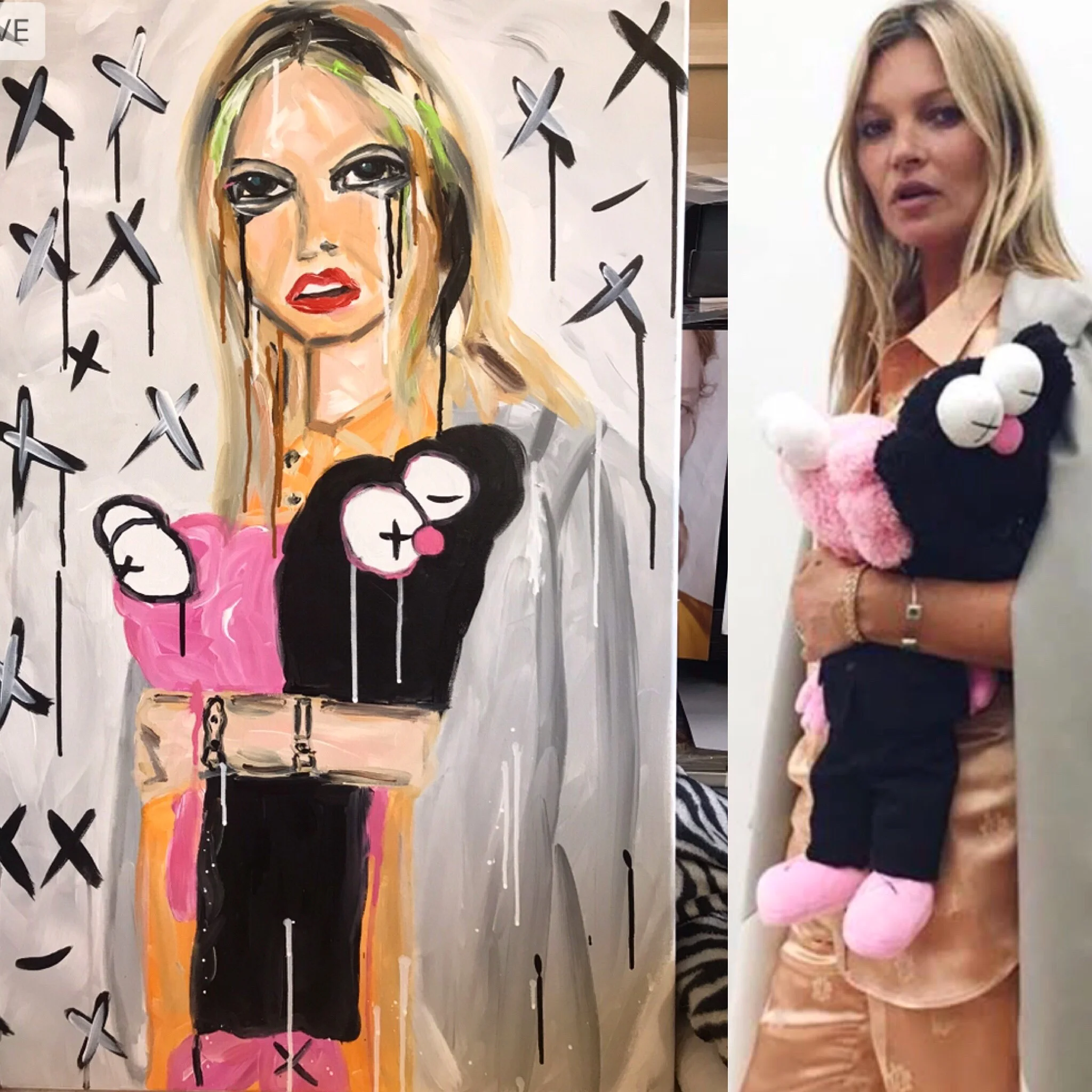 Kaws x Dior X Kate Moss