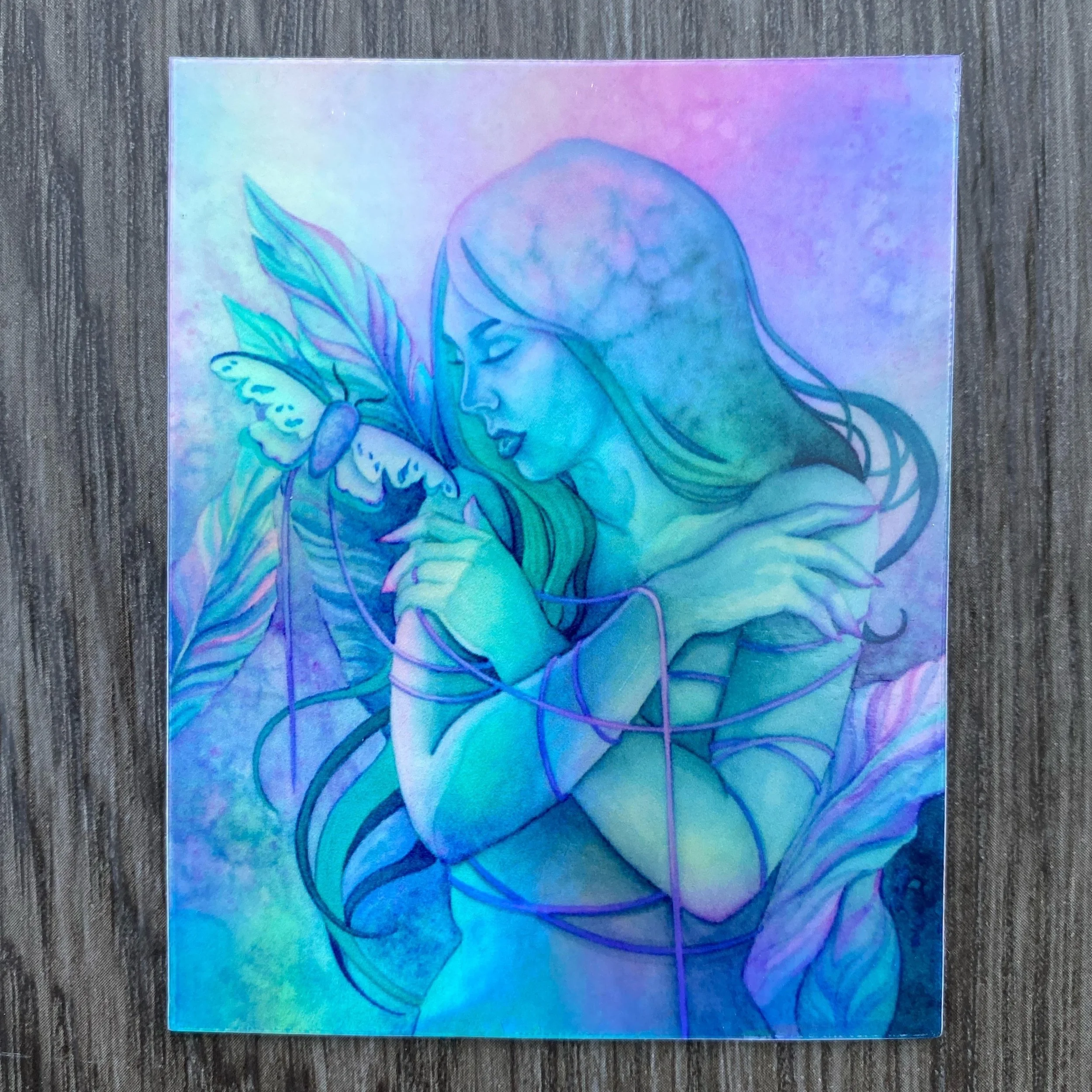 Moth Sticker - Delicate Polychrome FaeDragon — Ashley Wittling