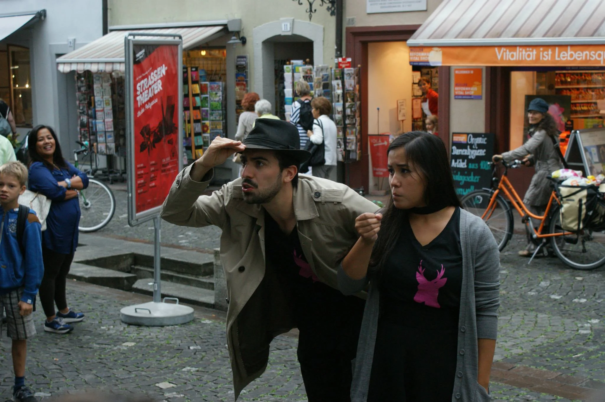 Mit meiner Improvisationsgruppe 'Hirschwahn' an den Aarauer Theatertagen.