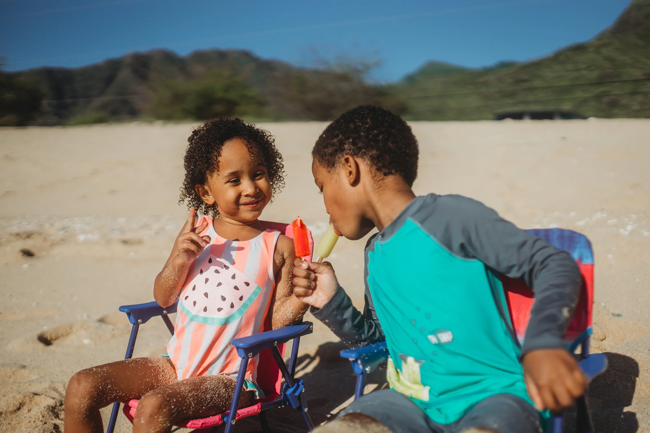 Beach Curls & Popsicles