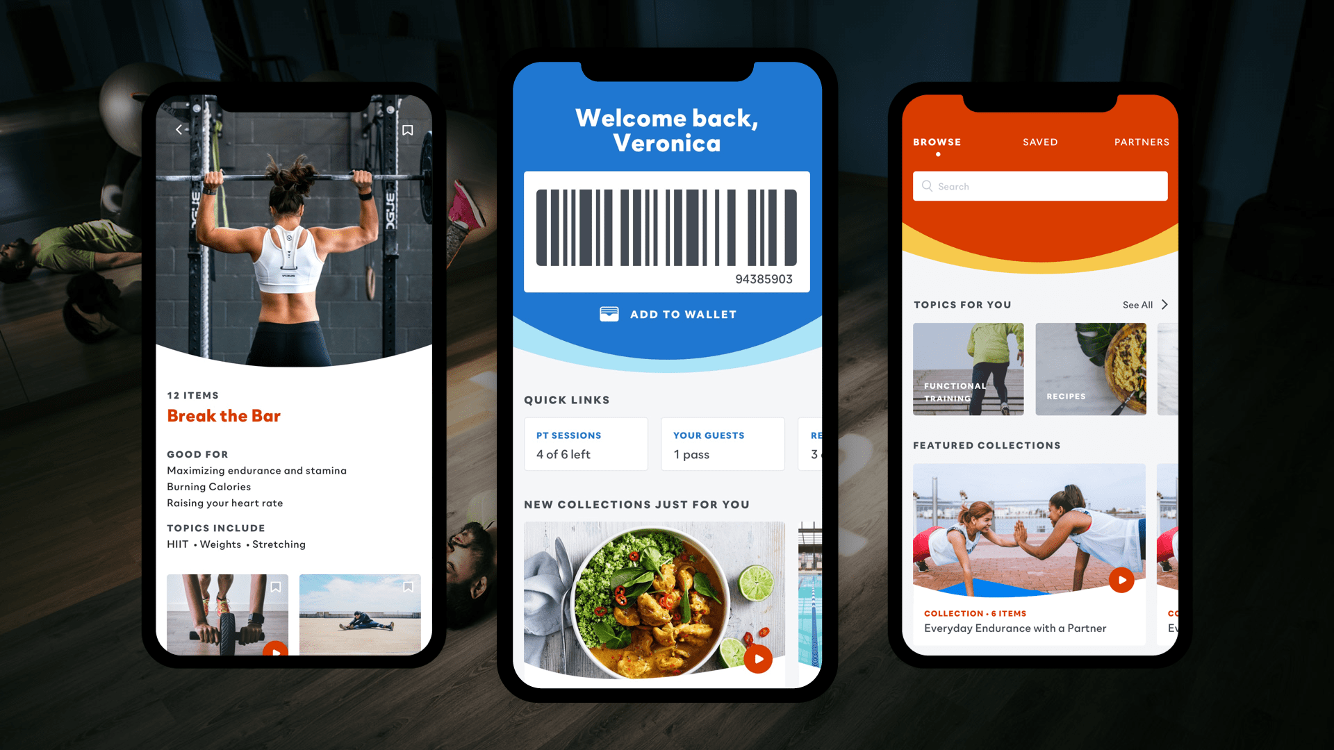  Our new experience is a personalized bundle of swappable services, subscriptions, partnerships and products, for each member to manage their health and wellness portfolio.   We can now help our consumer:   Workout better:   By letting them access a 