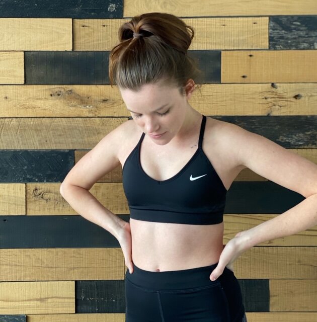 Is it OK to wear only a sports bra at the gym?