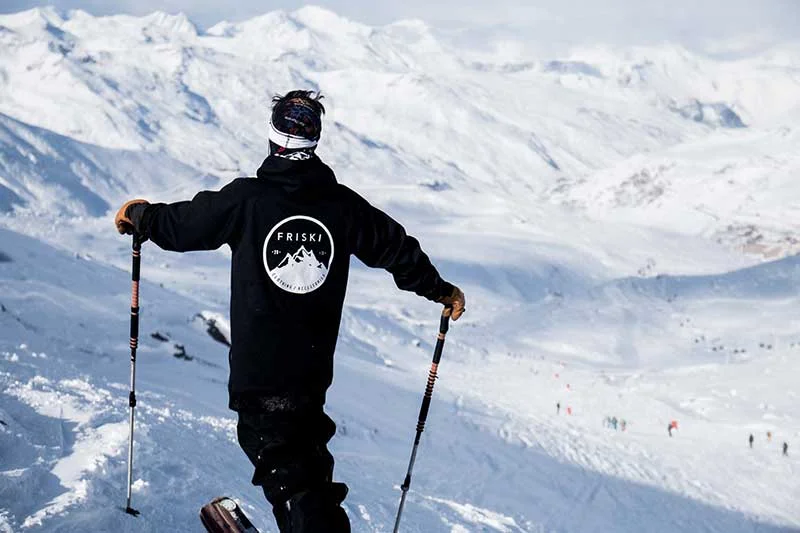 Looking out at the white peaks of Val Thorens.