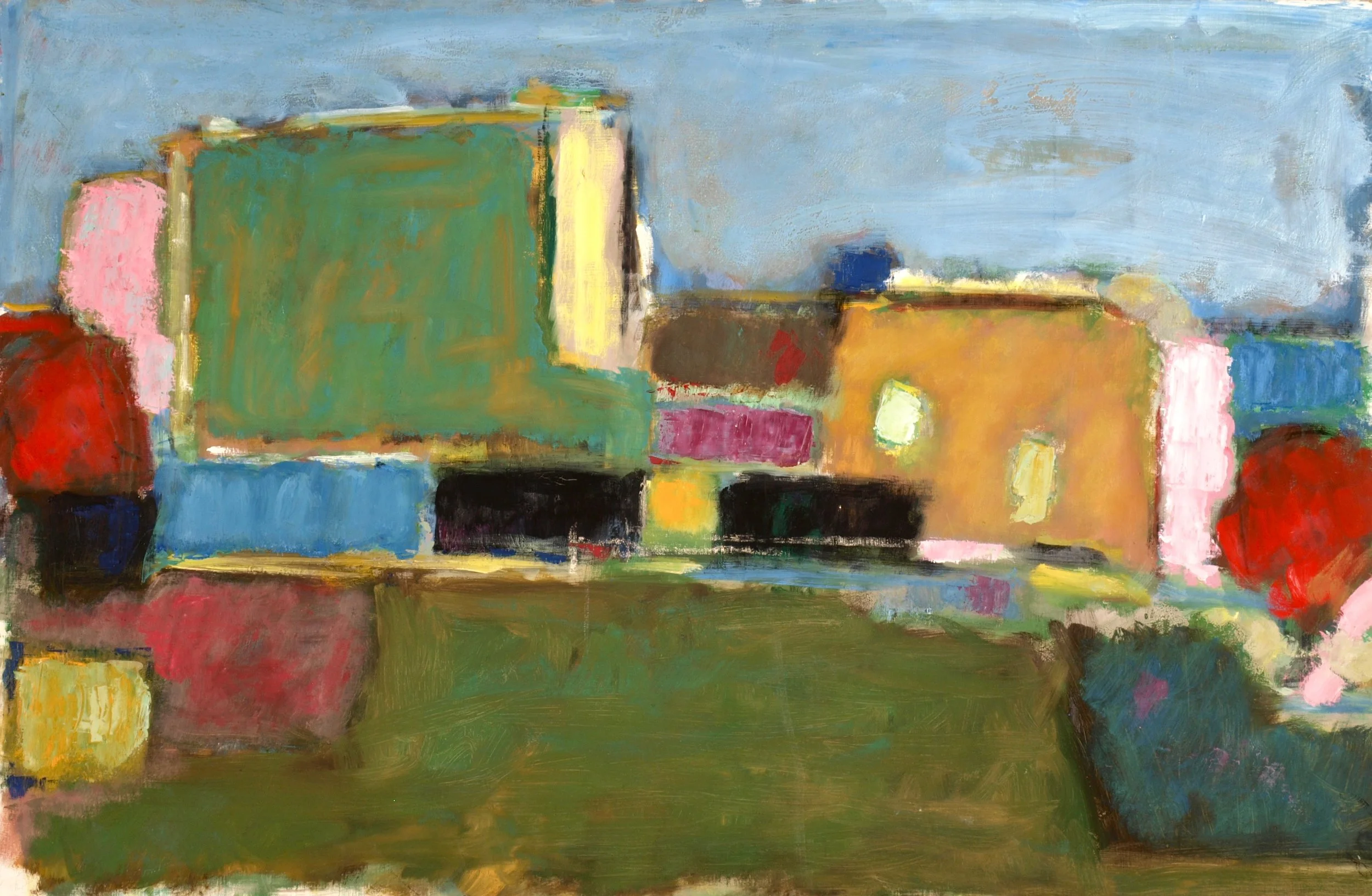 Morocco Oil on canvas, 26 ¼ X 39 inches