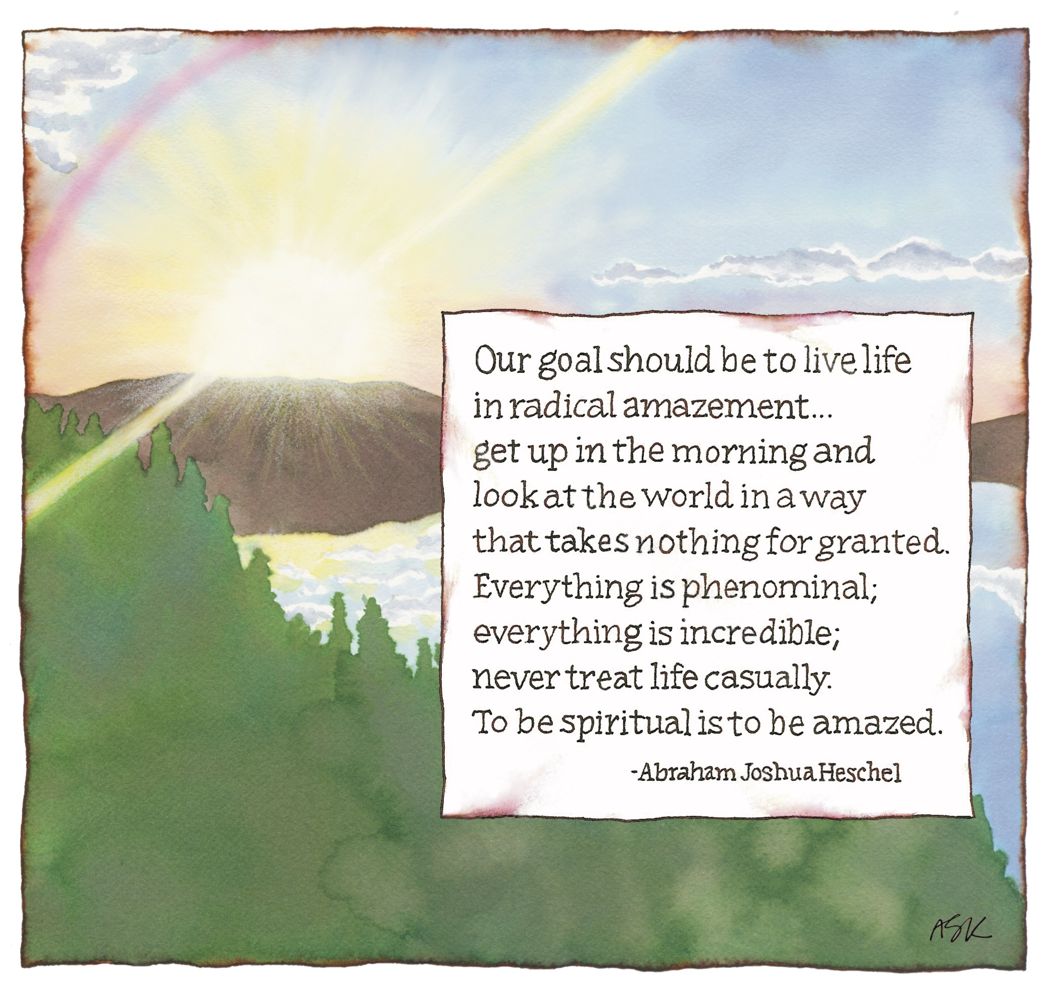 Radical Amazement, Rabbi Abraham Joshua Heschel