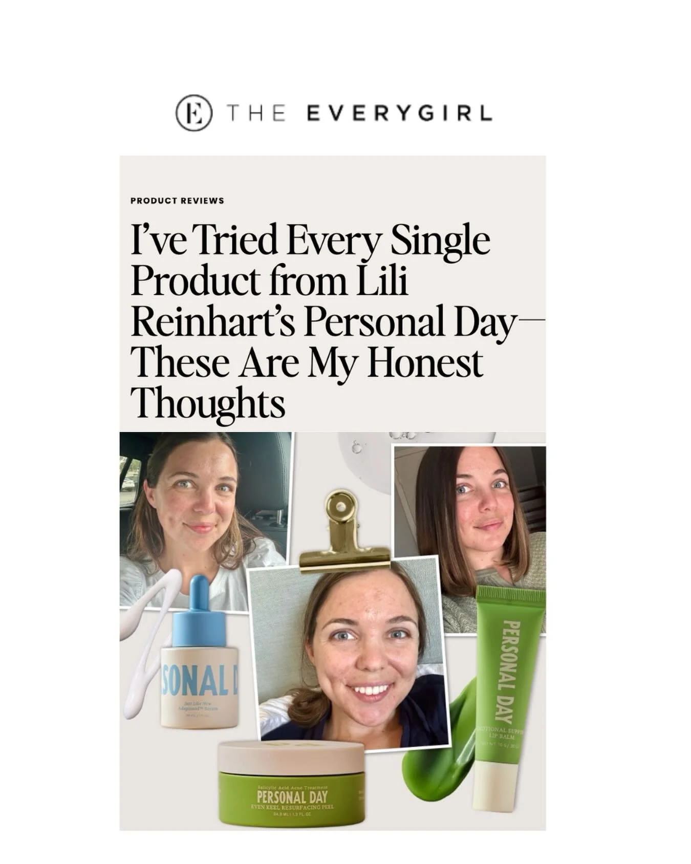 A spectacular in depth review of every @personalday product, thanks to @theeverygirl and @quincy.bulin