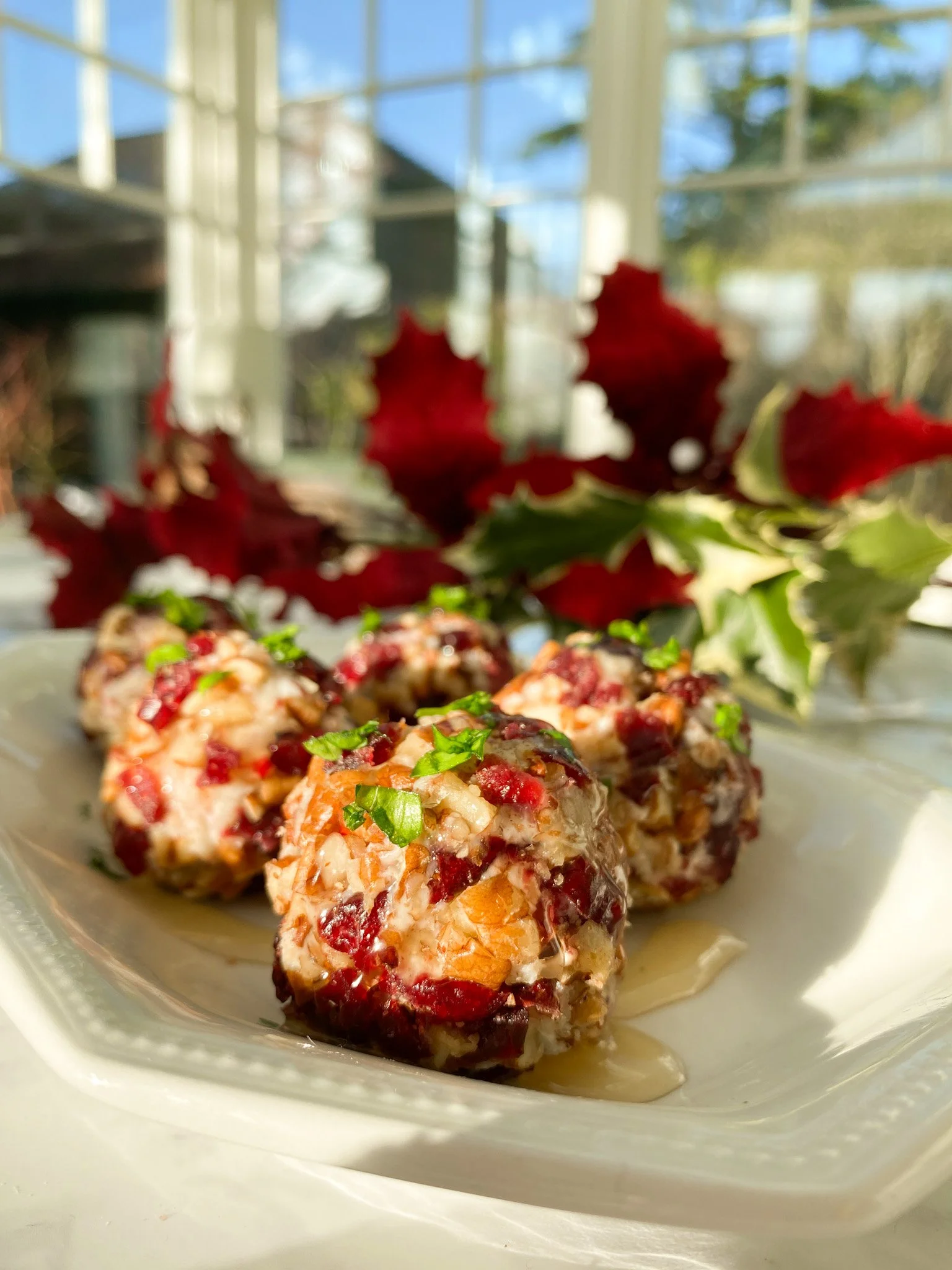 Goats Cheese, Cranberry &amp; Pecan Bites
