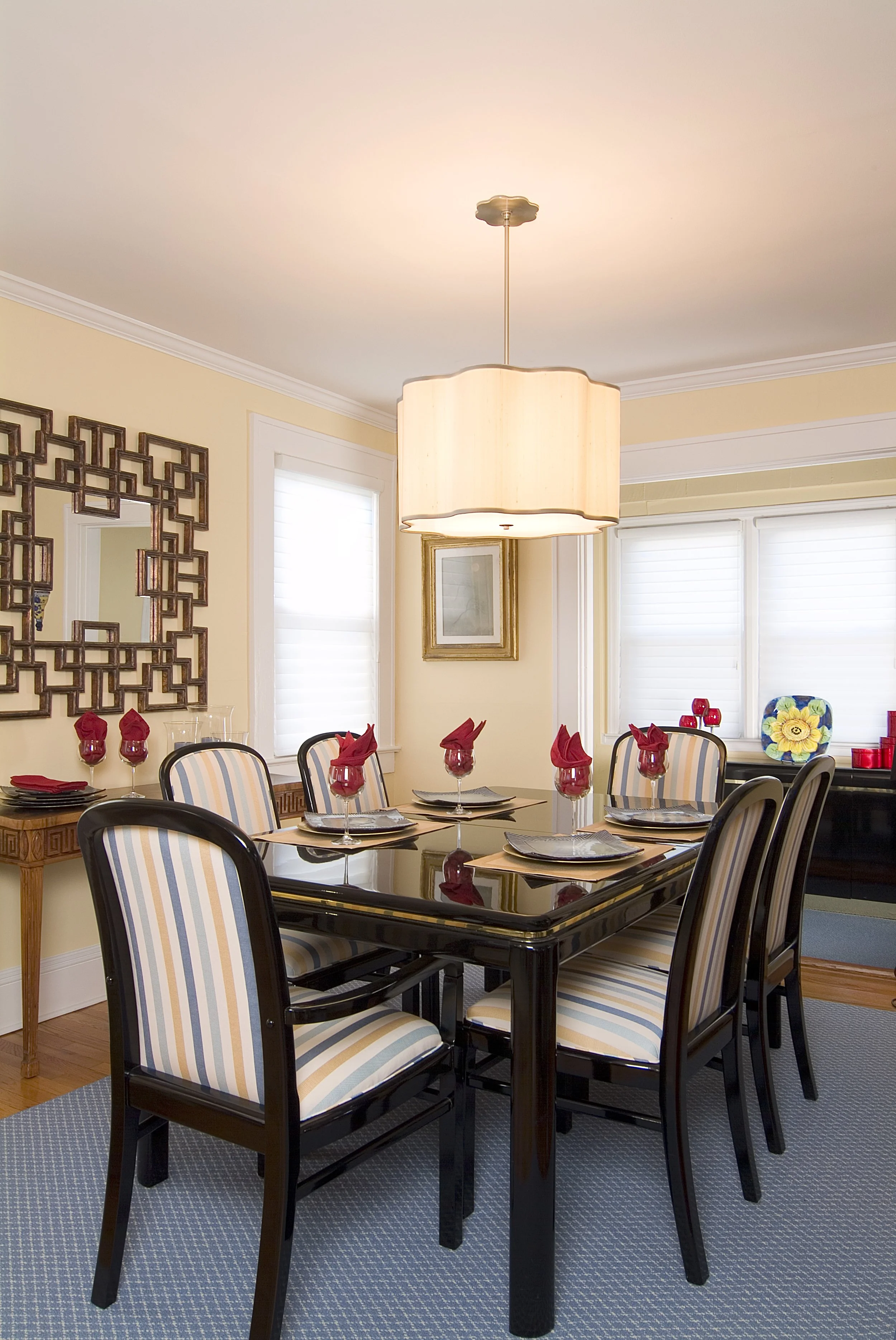 Bailiwick Interior Design - Dining Room Repurpose Drum Shade Chandelier.jpg
