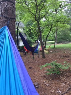 Writing this blog post from this Eno perch of mine.