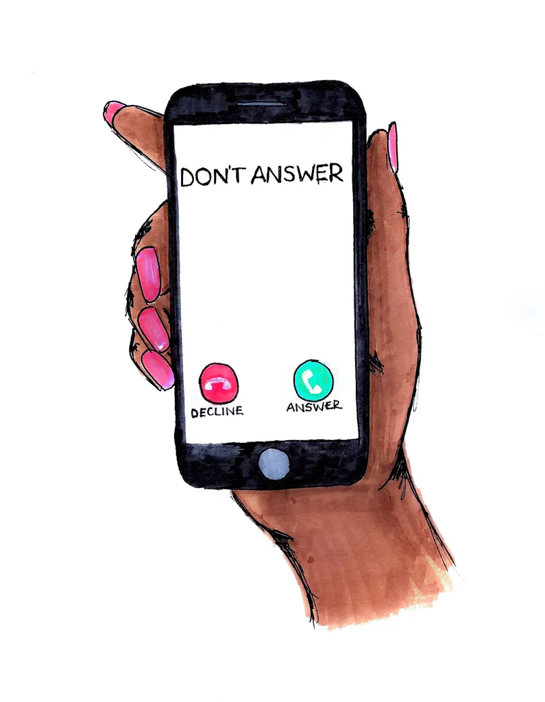 Don't Answer test sketch. 2016.
