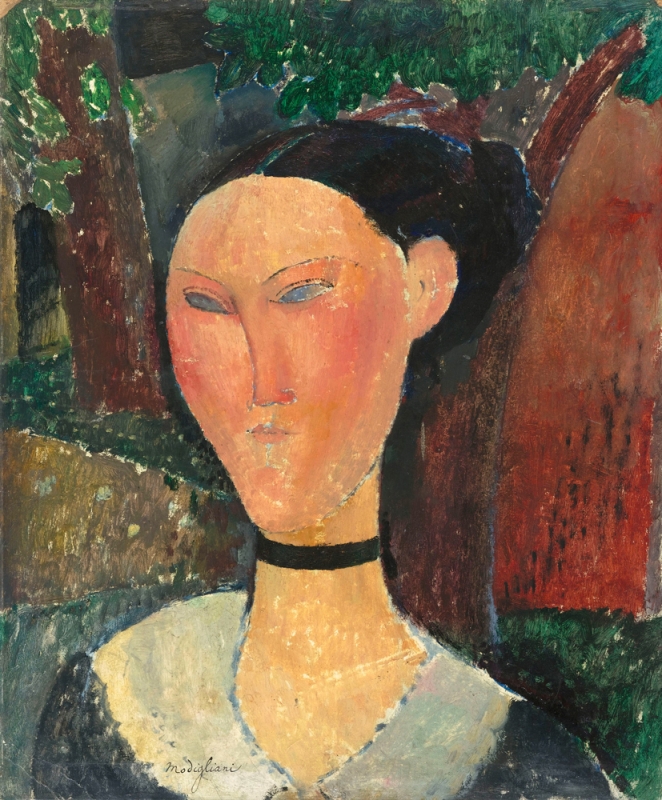 11) Woman with Velvet Ribbon, 1915