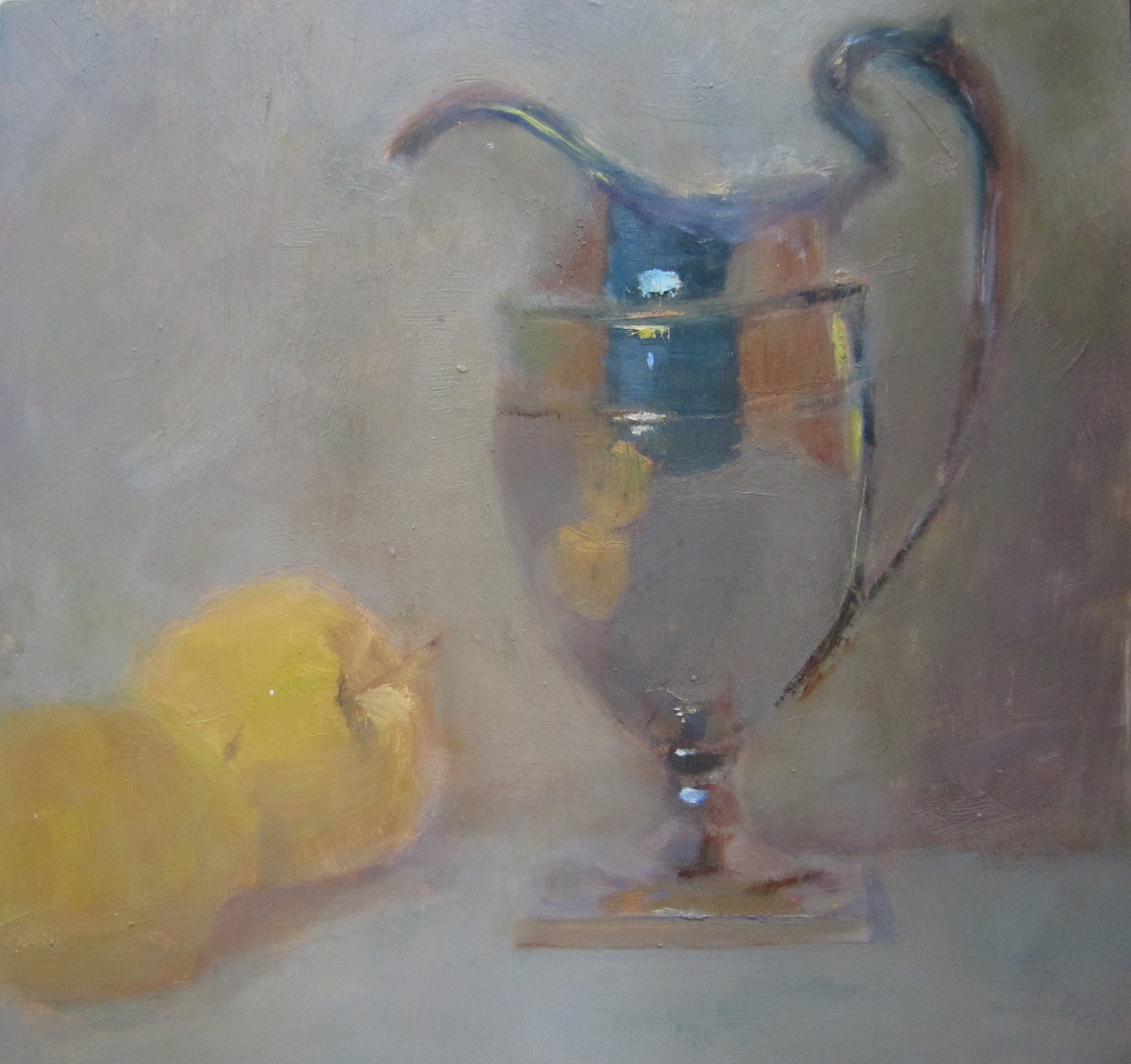 Silver Pitcher and Apples.JPG