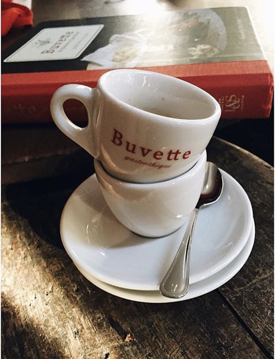 espresso cup on a saucer