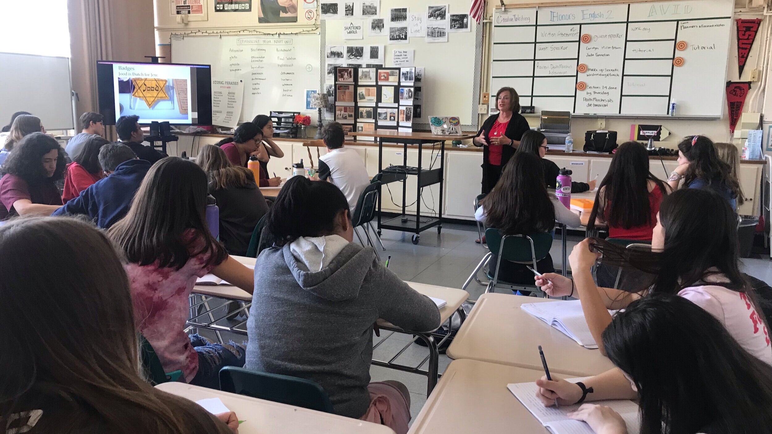 2nd Gen speaker Judie Panneton at El Camino High School