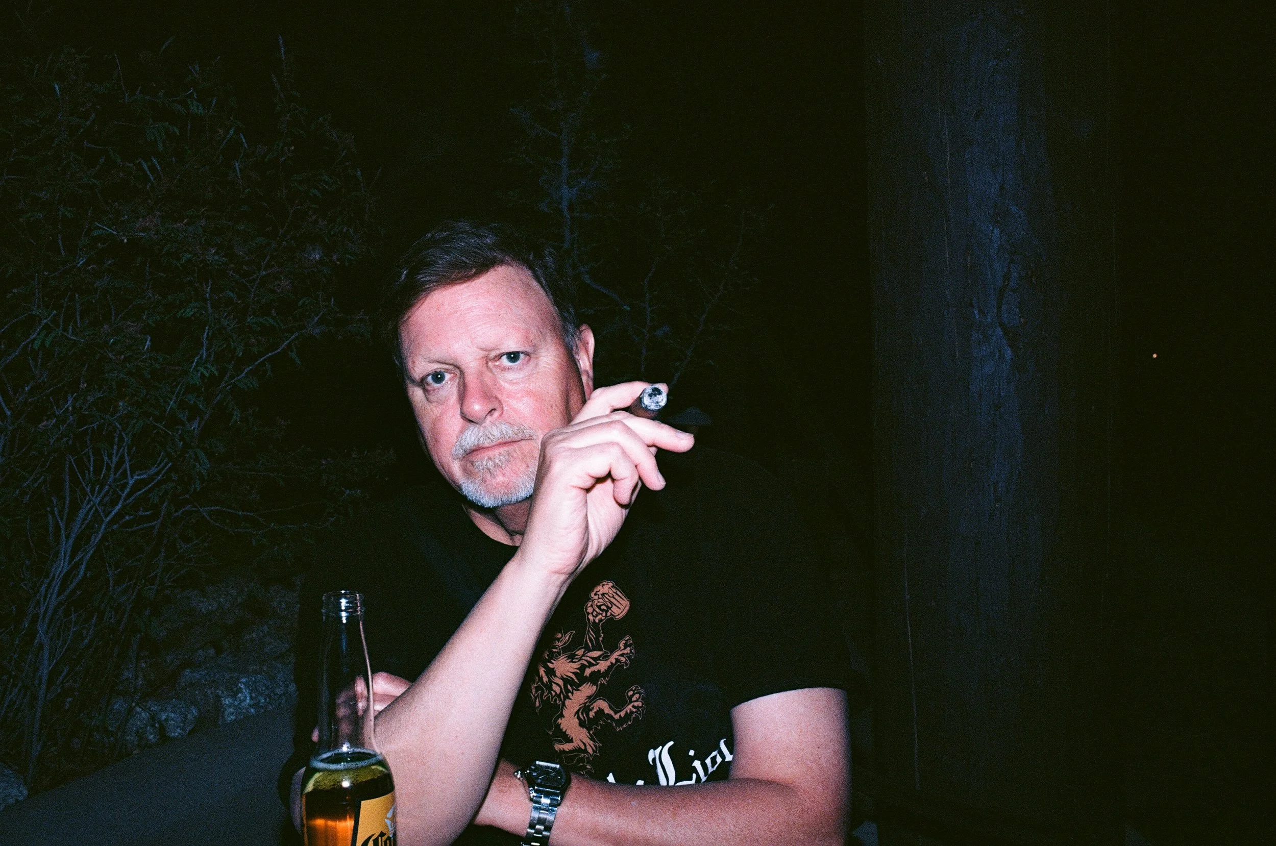  Dad looking totally badass. Also, Ektar with flash - not bad! 