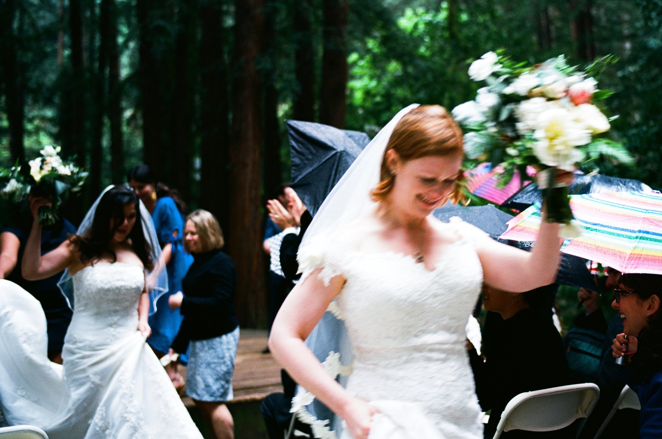  You can’t see it but trust me it’s  pouring  