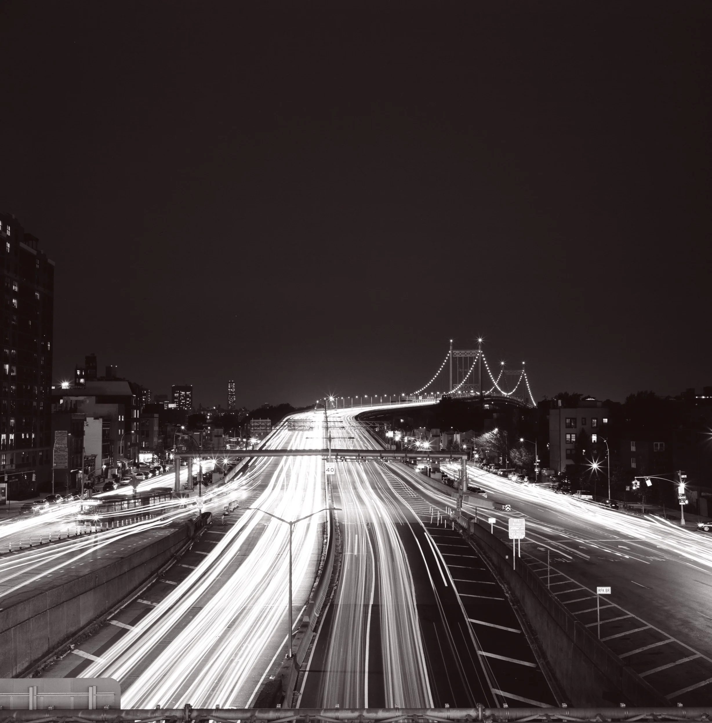  Astoria Blvd and RFK Bridge.   Probably at least 1 min exposure. 