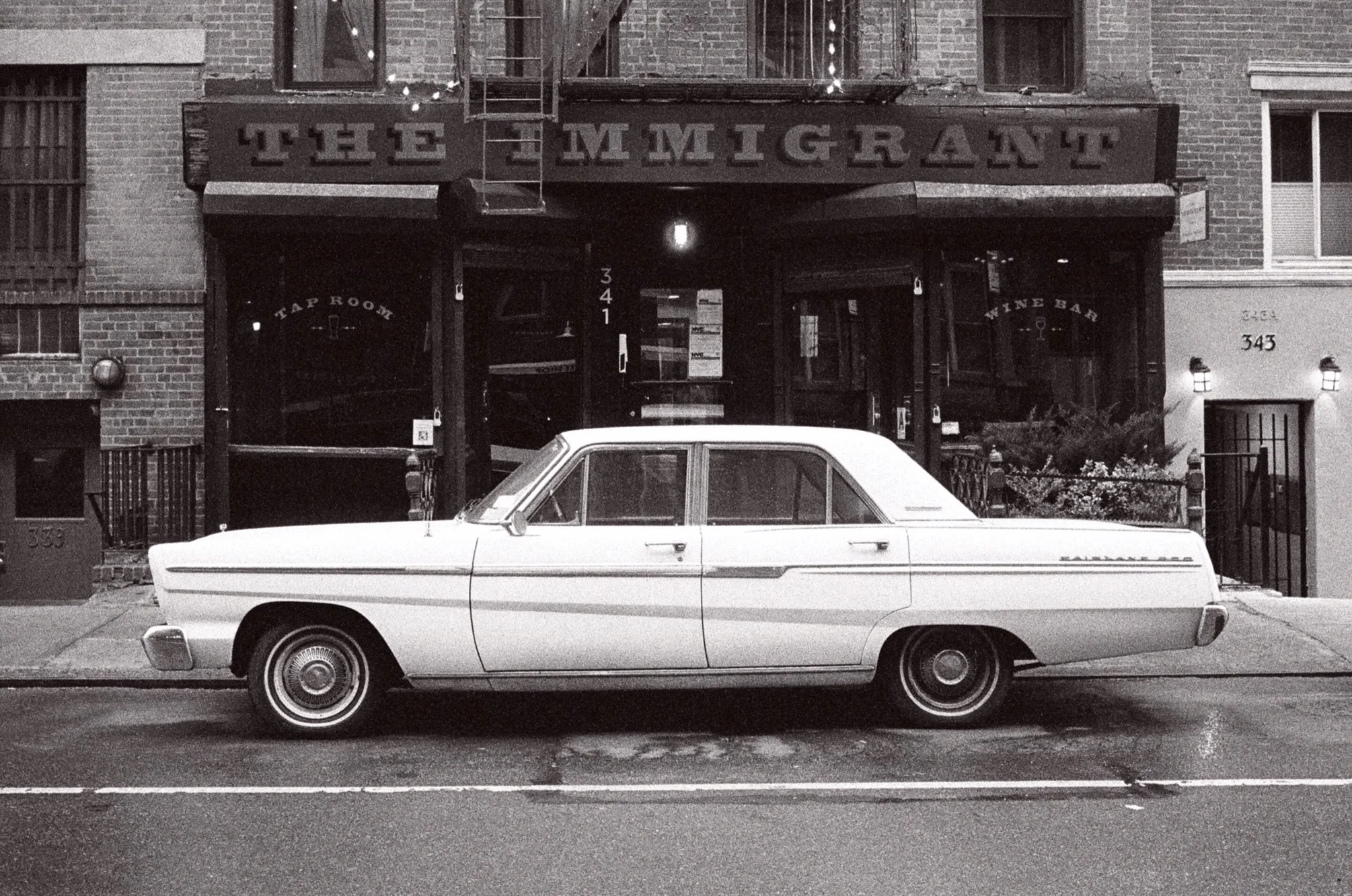  This Ford Fairlane is always out front. Must be a full-time job for someone to park this car 