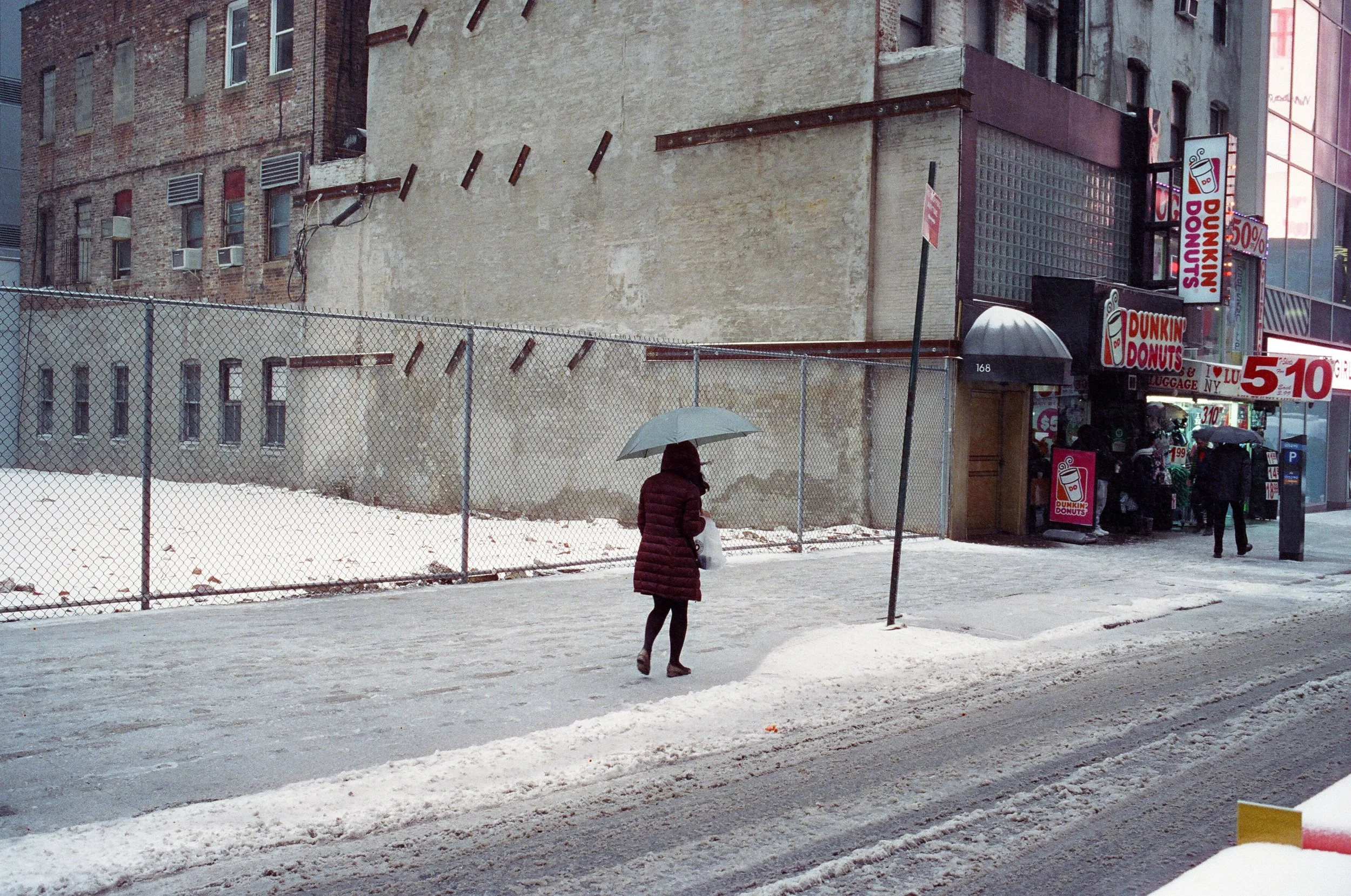  Umbrellas work for snow, too 