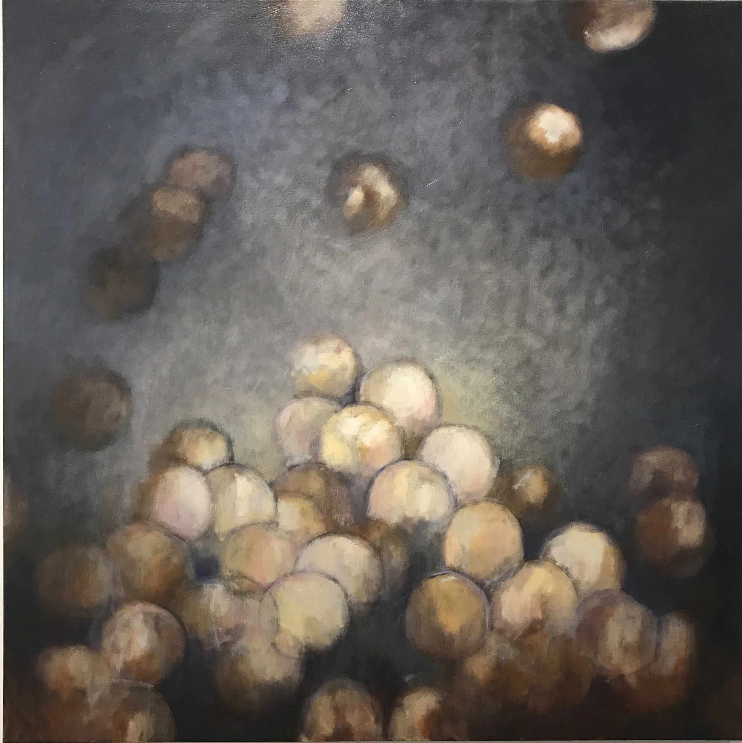  oil, pastel and pencil on canvas  48 x 48 in. not framed  available 