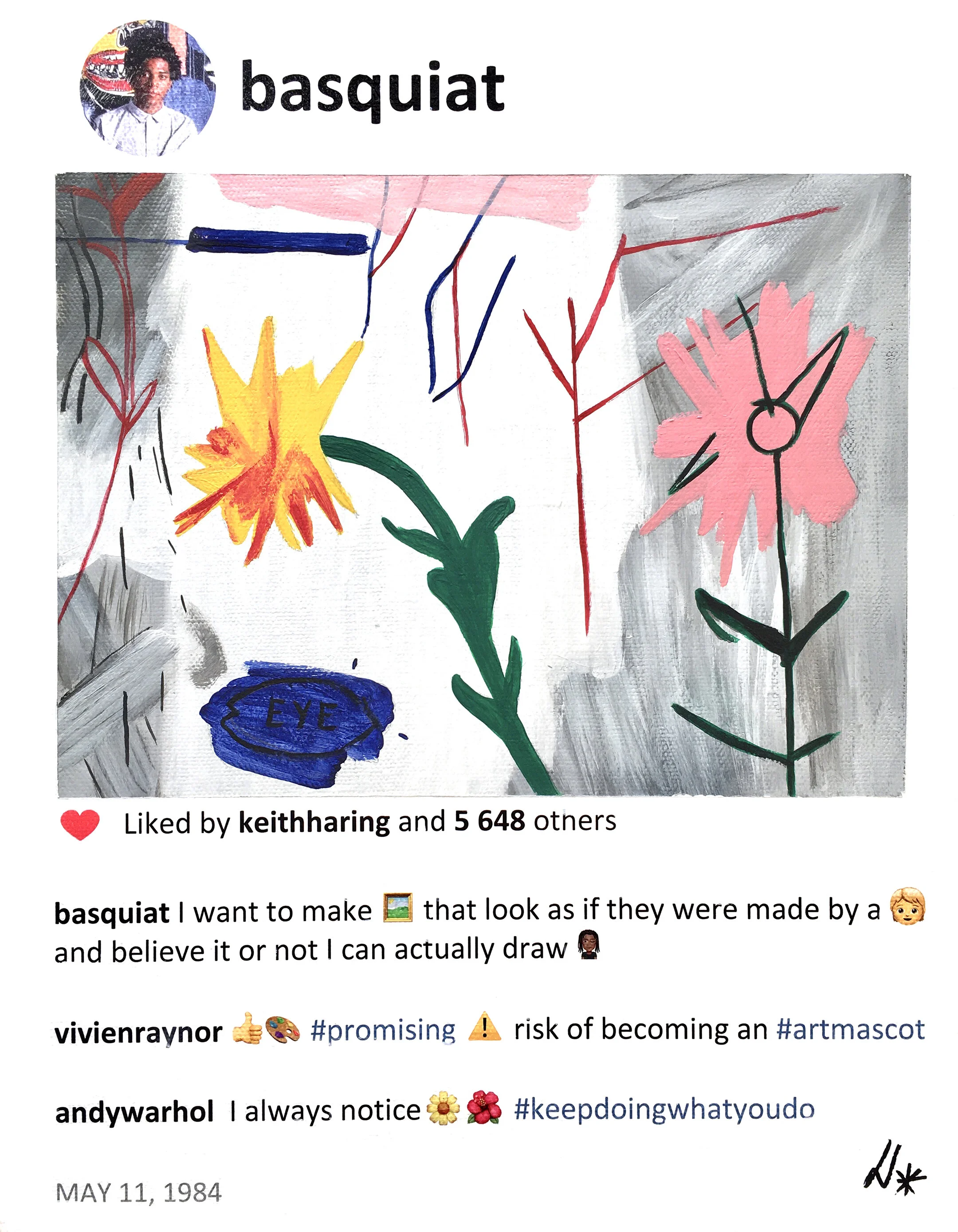 2020 Basquiat paints like a child 14x11 laurence de valmy.jpg