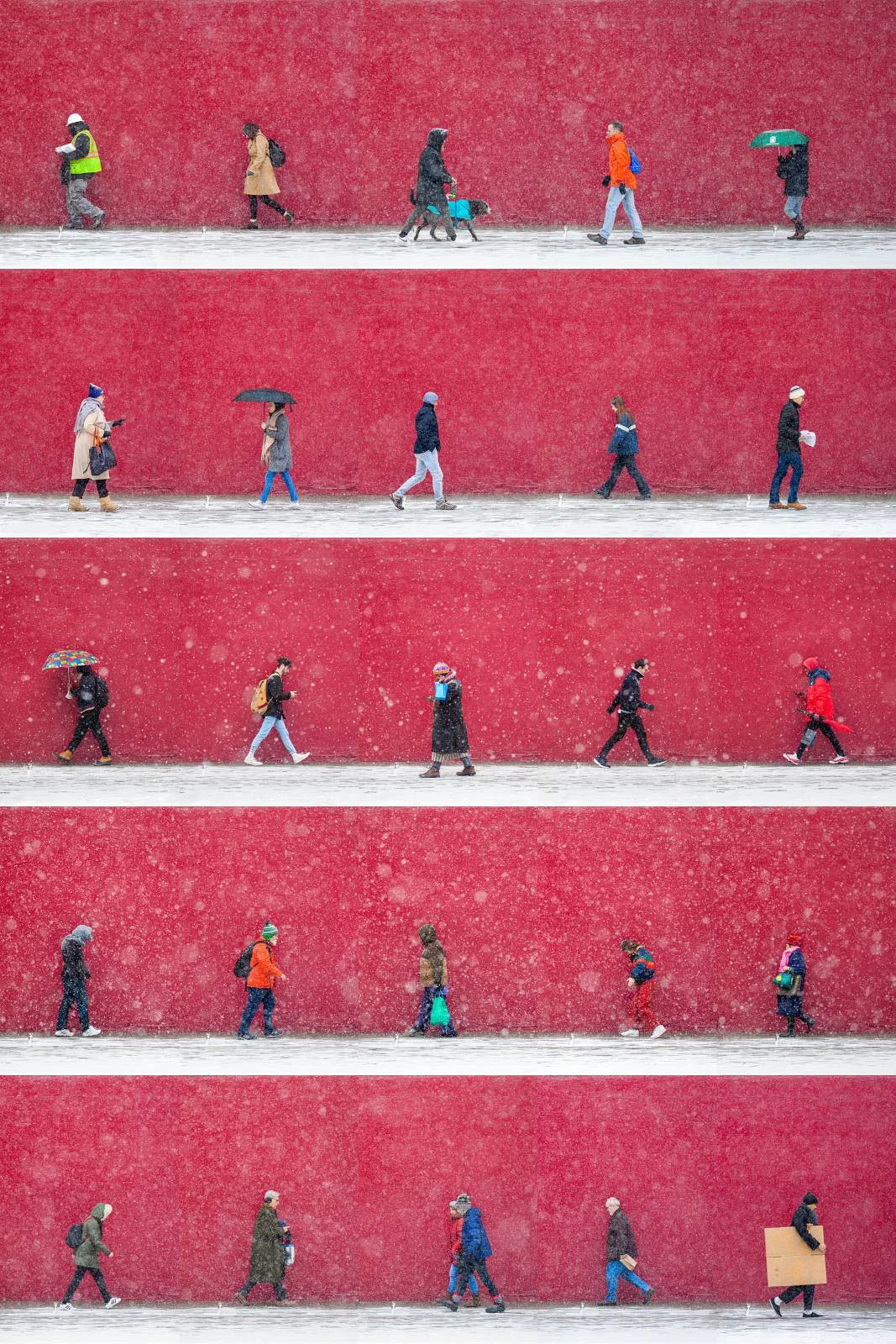 Time Lapse West Village in the snow