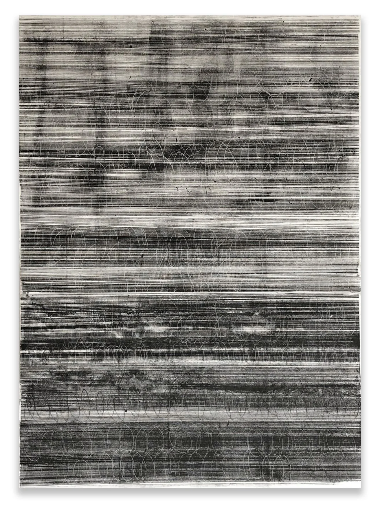 Mireille Vautier. Monotype  56 x 39.=3”  (97 X 63cm) 