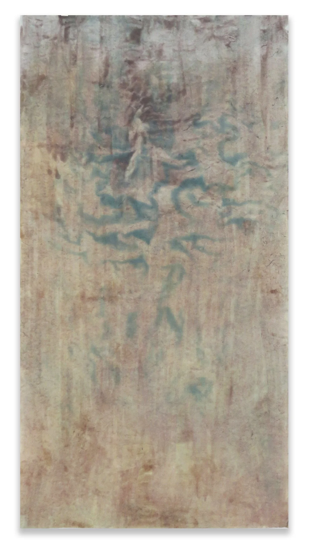 Mireille Vautier. Fond d'Eaux . 140 X 75cm