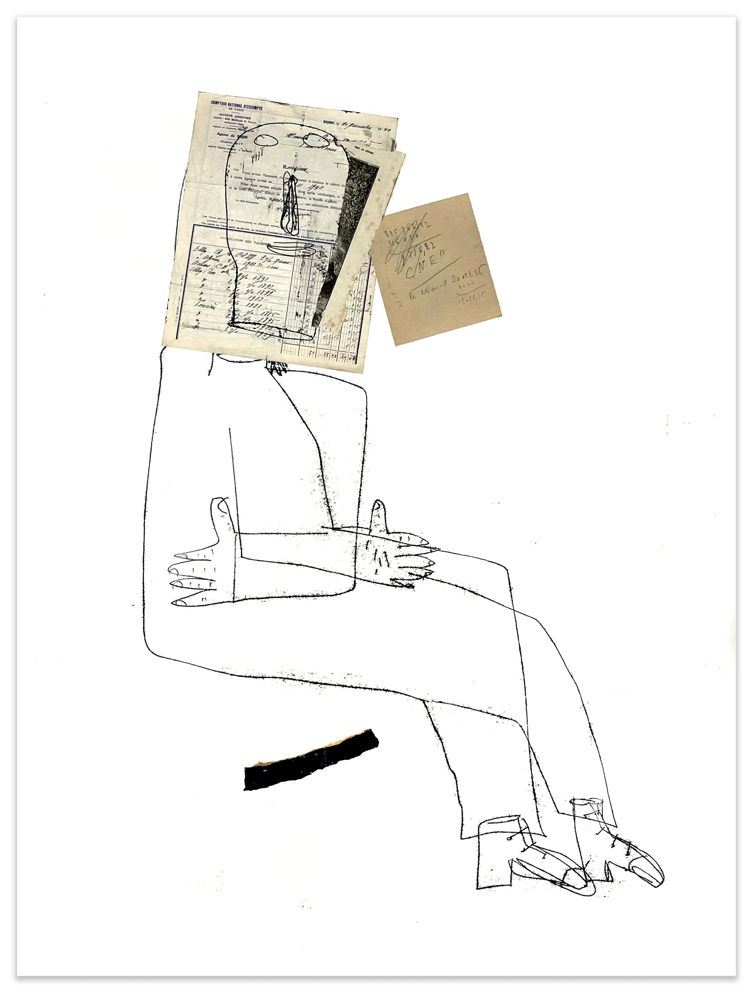 Serge Bloch. Les bons comptes. 47.25 X 29.5"