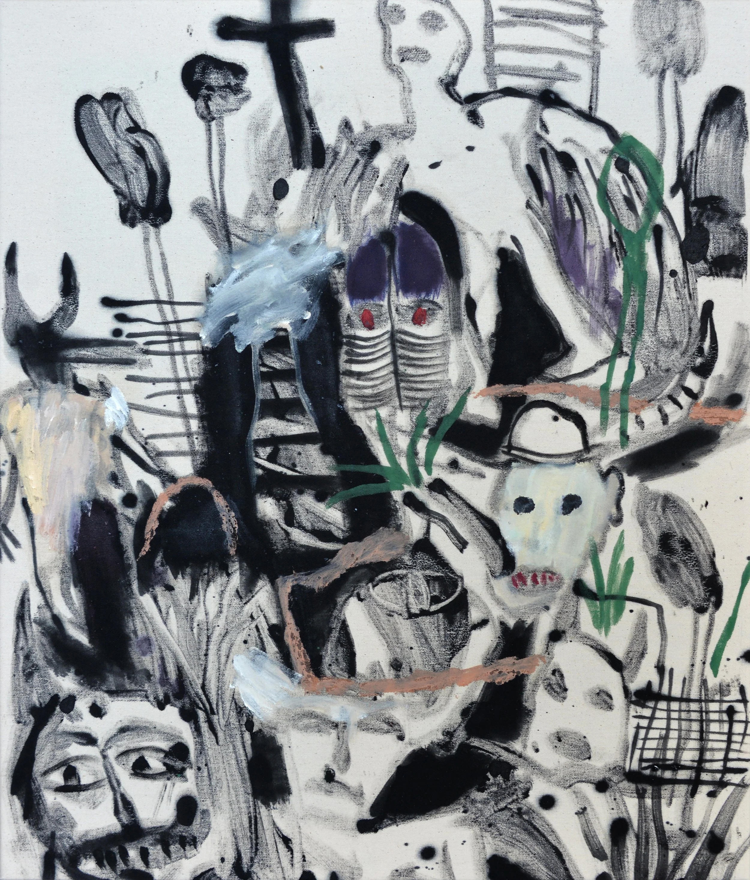 Bad intentions. Monotype. Unique .23.6 X 19.6" (60x50cm) 