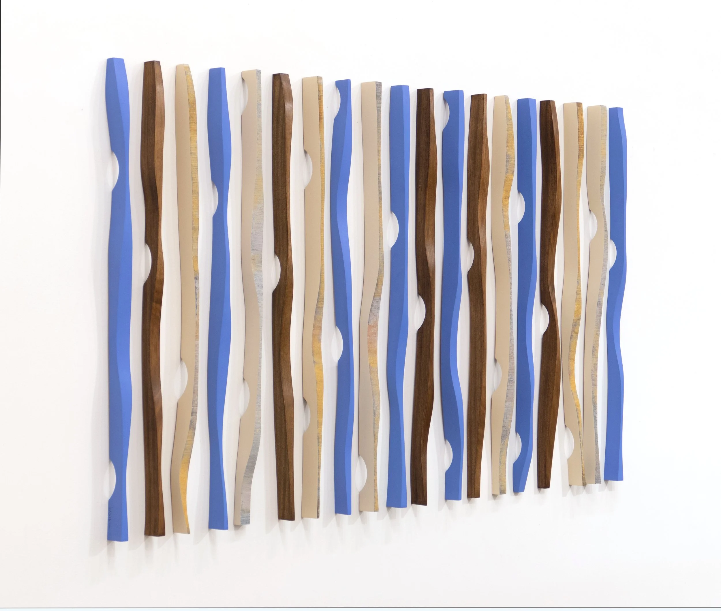 Origines Blue Dream III (2024) Mahogany. 34 x 56". $9,900.Left