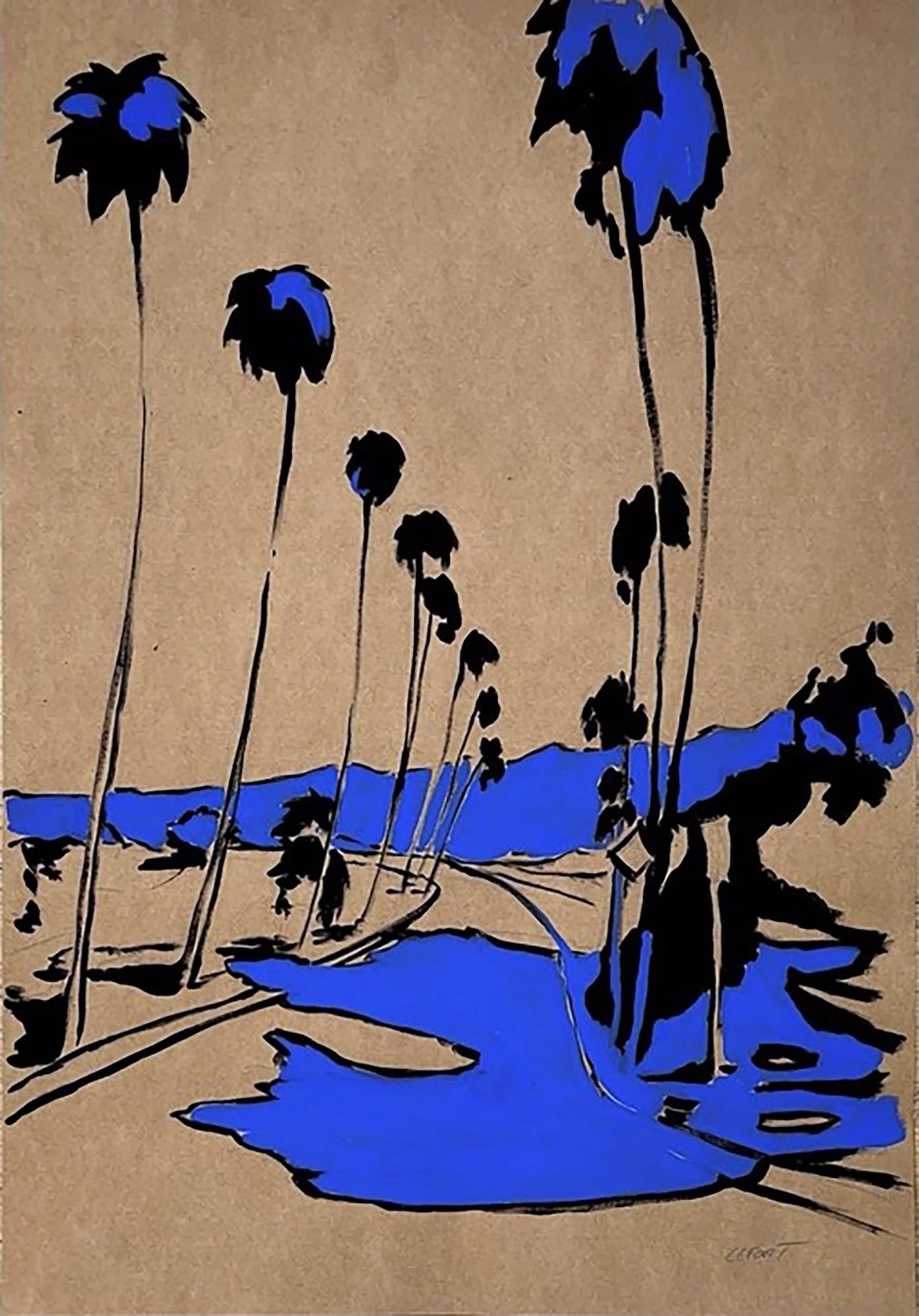 Fond Brun #10 / We Never Forget. 27.6 × 19.7". Sold