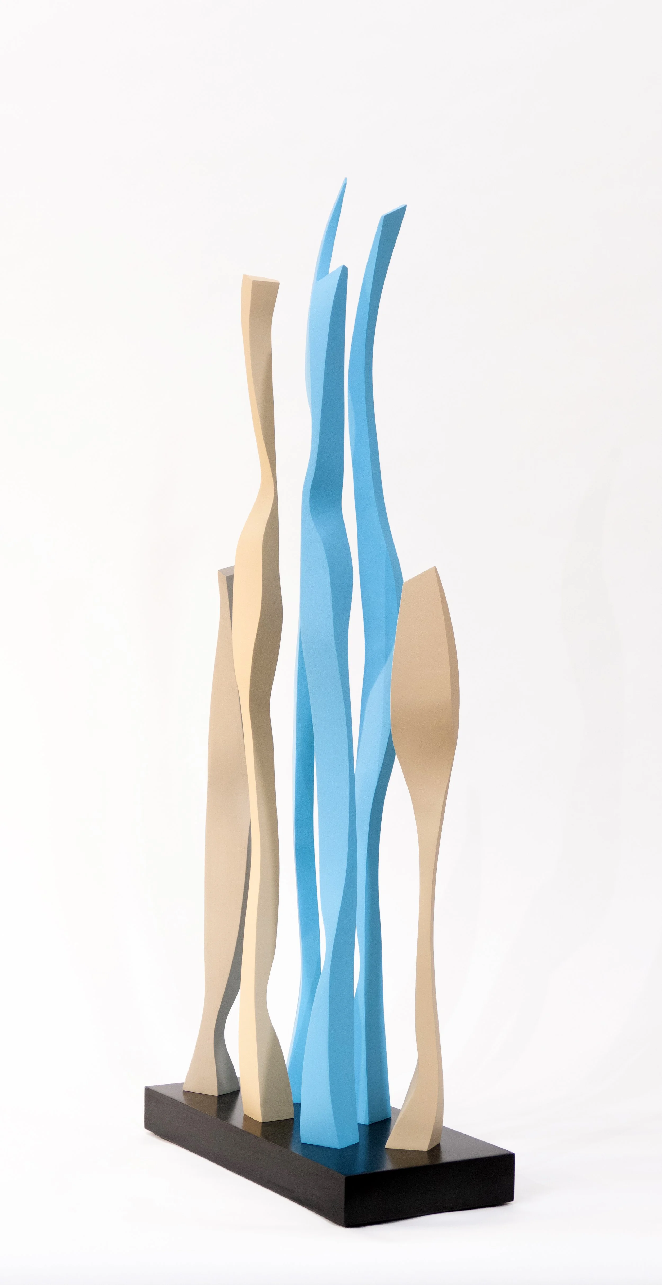 VERS LES NUAGES VIII (2024. Mahogany, 38x15x6", $5,400
